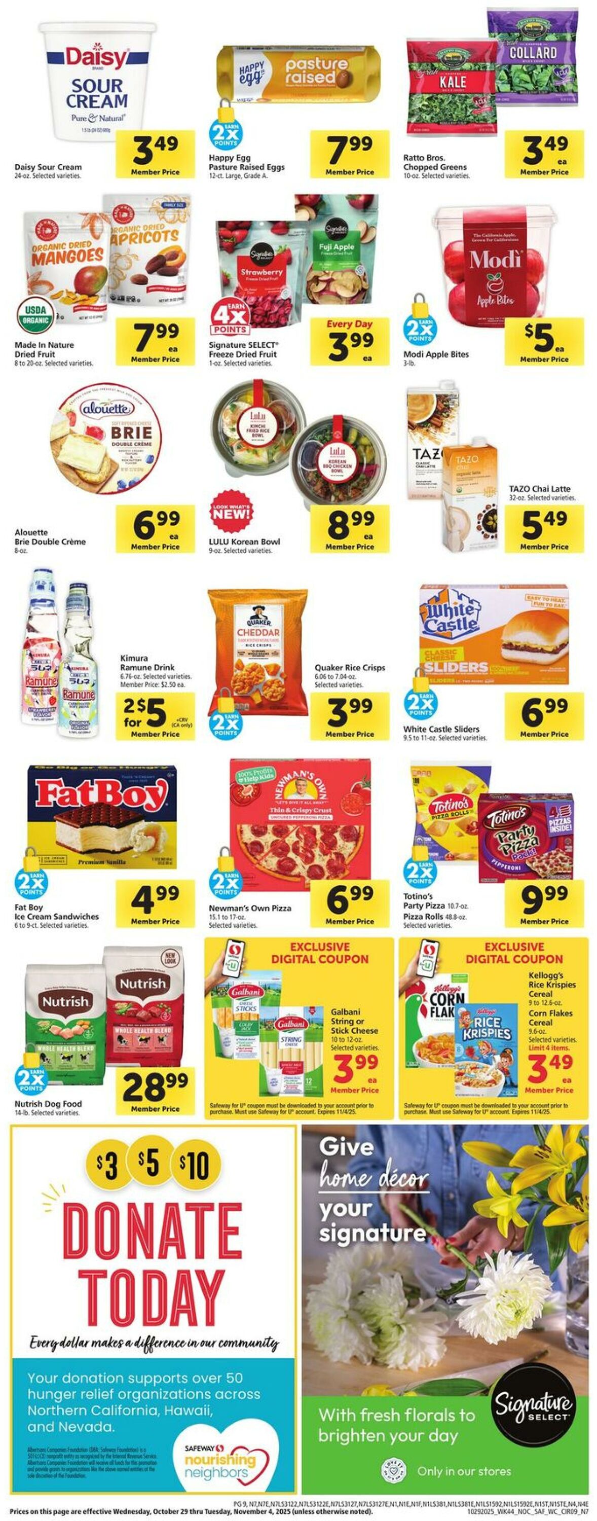 Catalogue Safeway from 10/29/2025