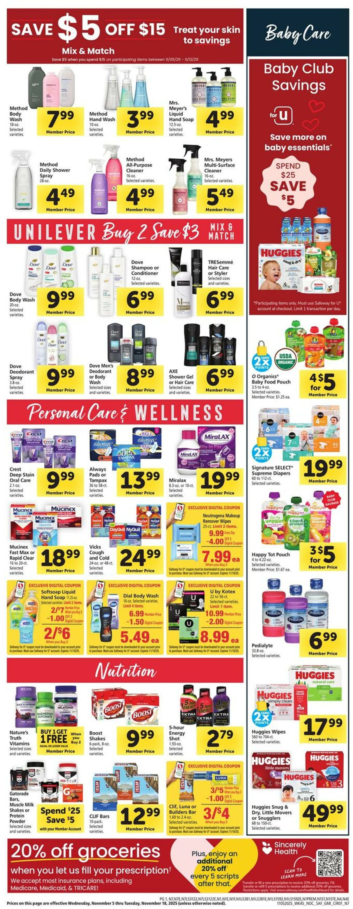 Catalogue Safeway from 11/05/2025