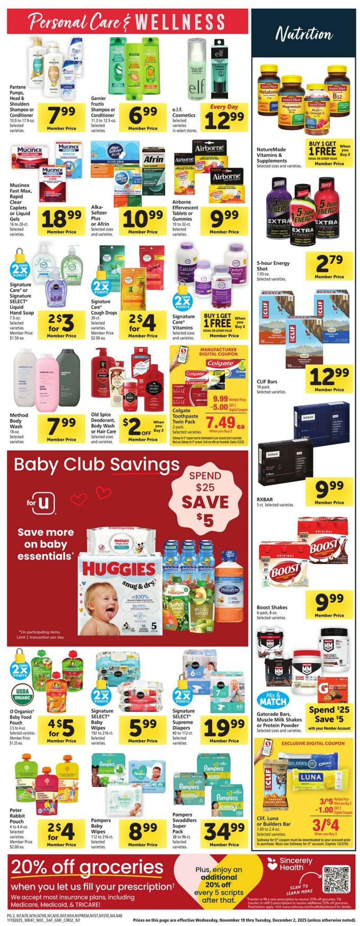 Catalogue Safeway from 11/19/2025
