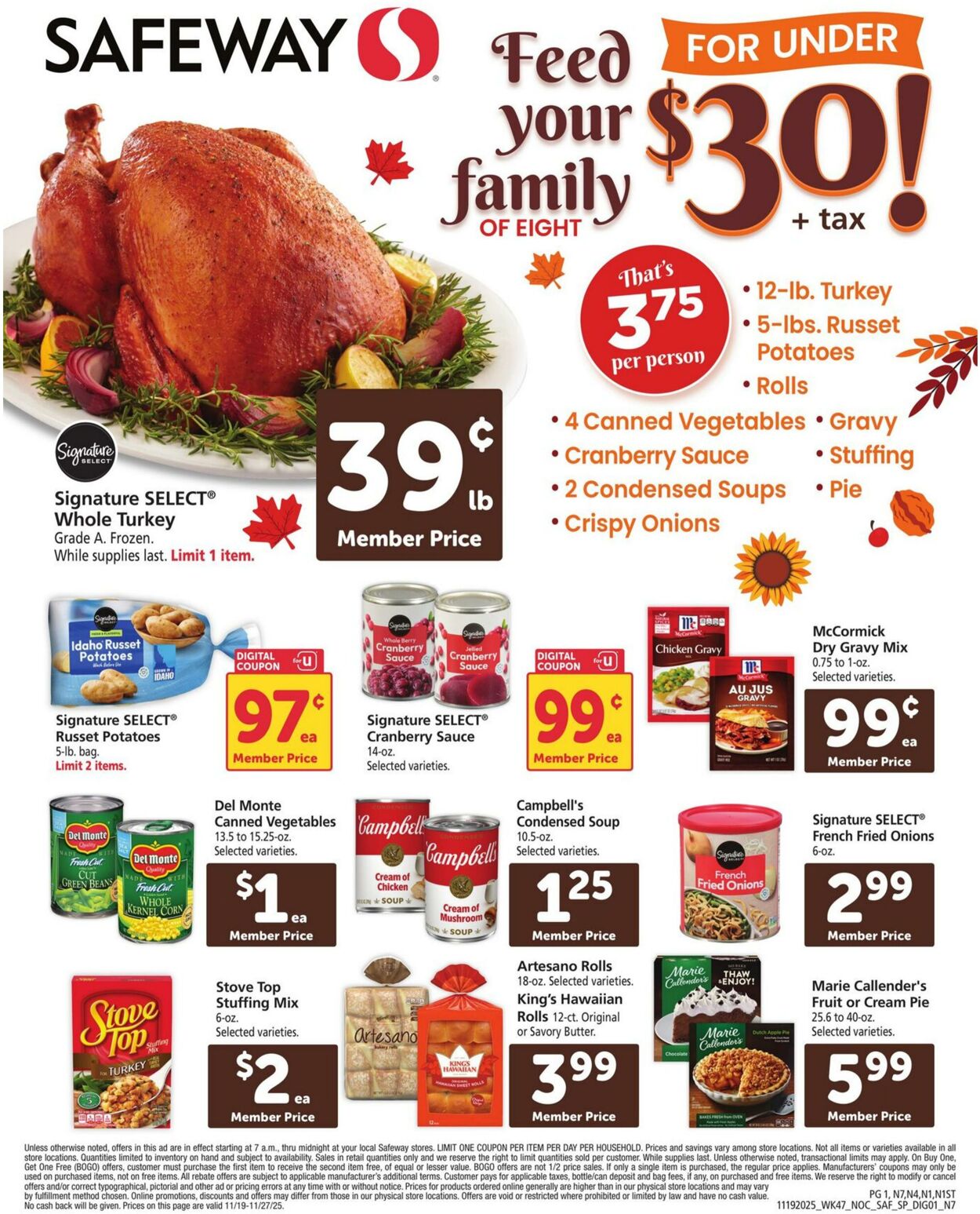 Catalogue Safeway from 11/19/2025