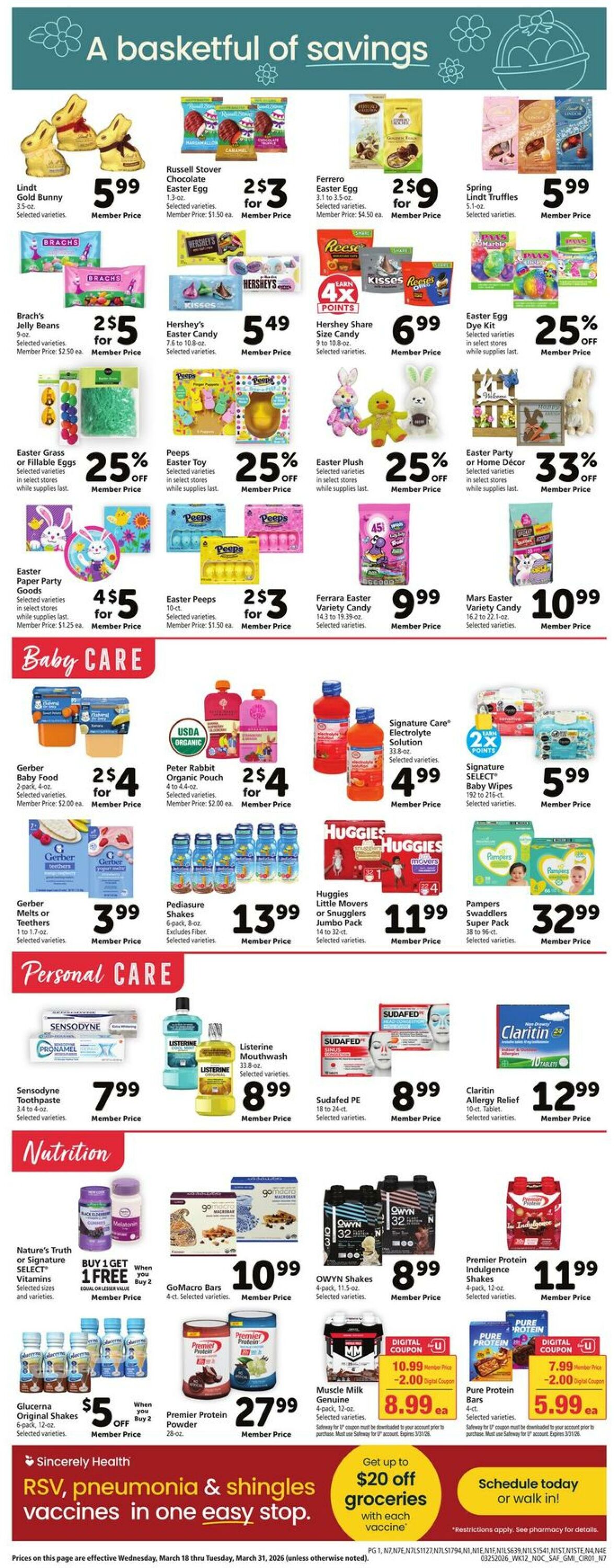 Catalogue Safeway from 03/25/2026