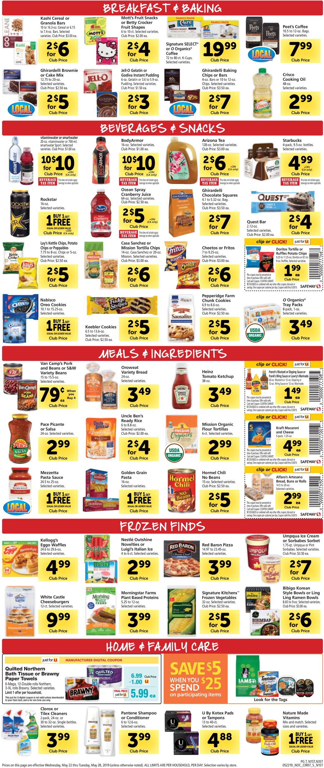 Catalogue Safeway from 05/22/2019