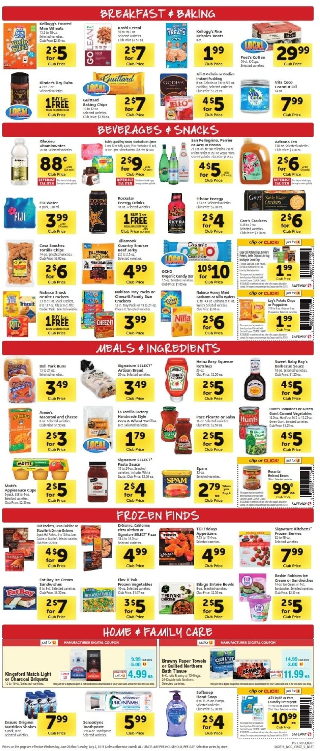 Catalogue Safeway from 06/26/2019