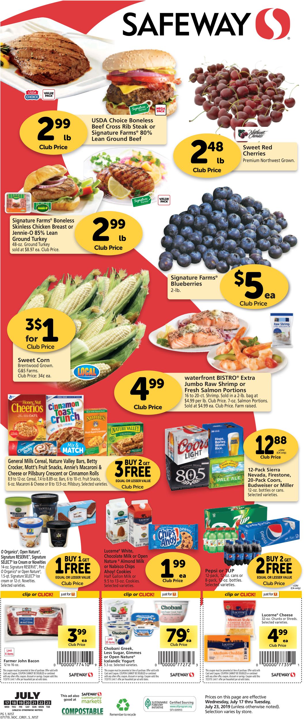 Catalogue Safeway from 07/17/2019