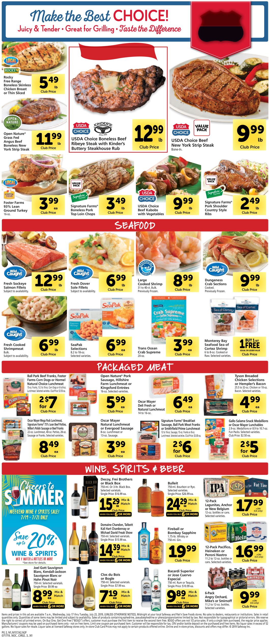Catalogue Safeway from 07/17/2019
