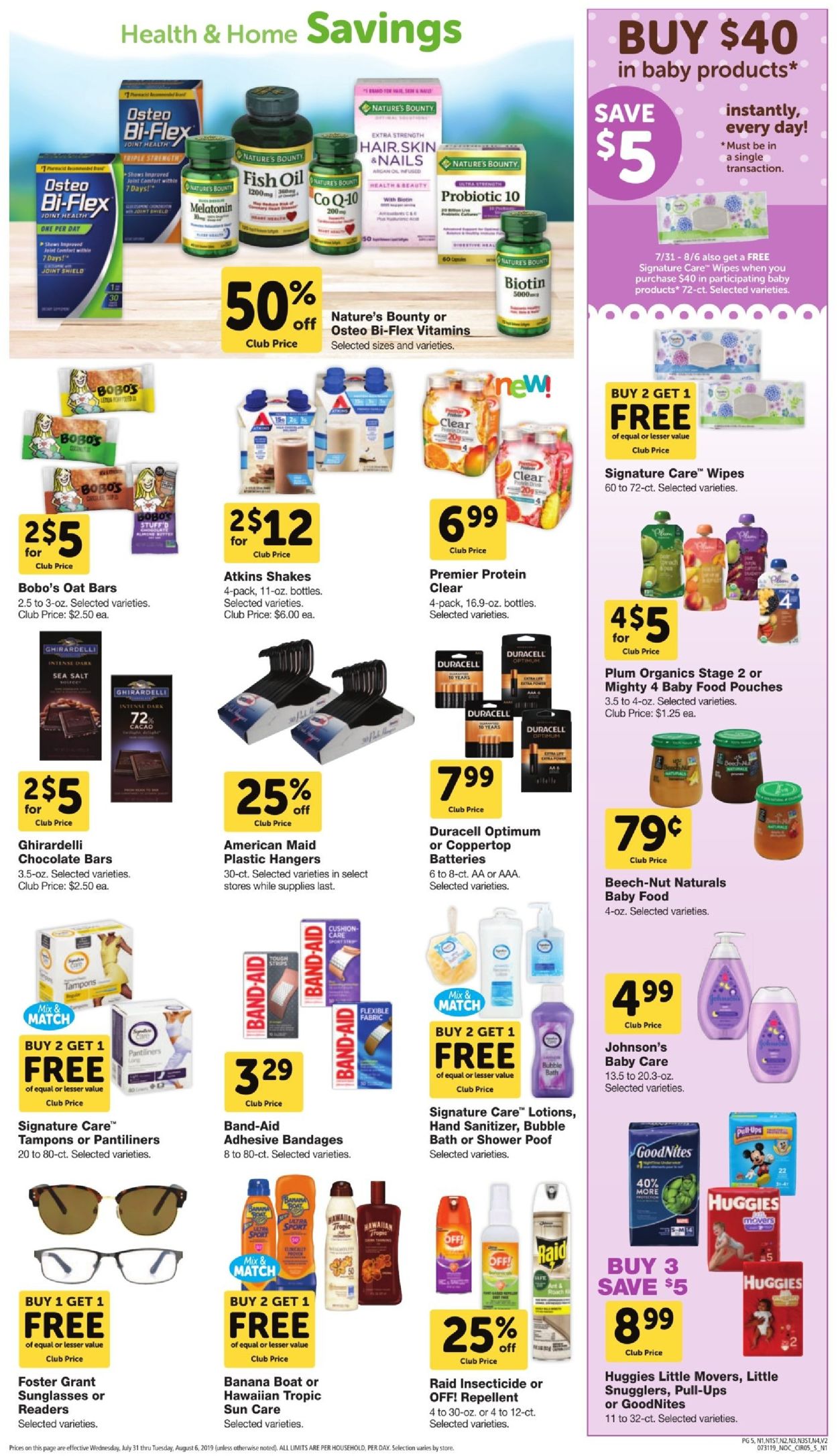 Catalogue Safeway from 07/31/2019