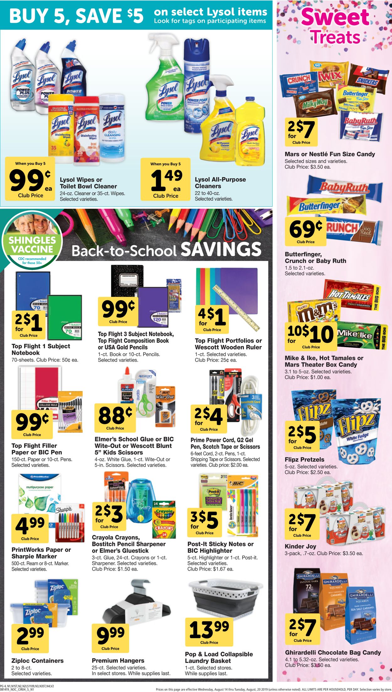 Catalogue Safeway from 08/14/2019