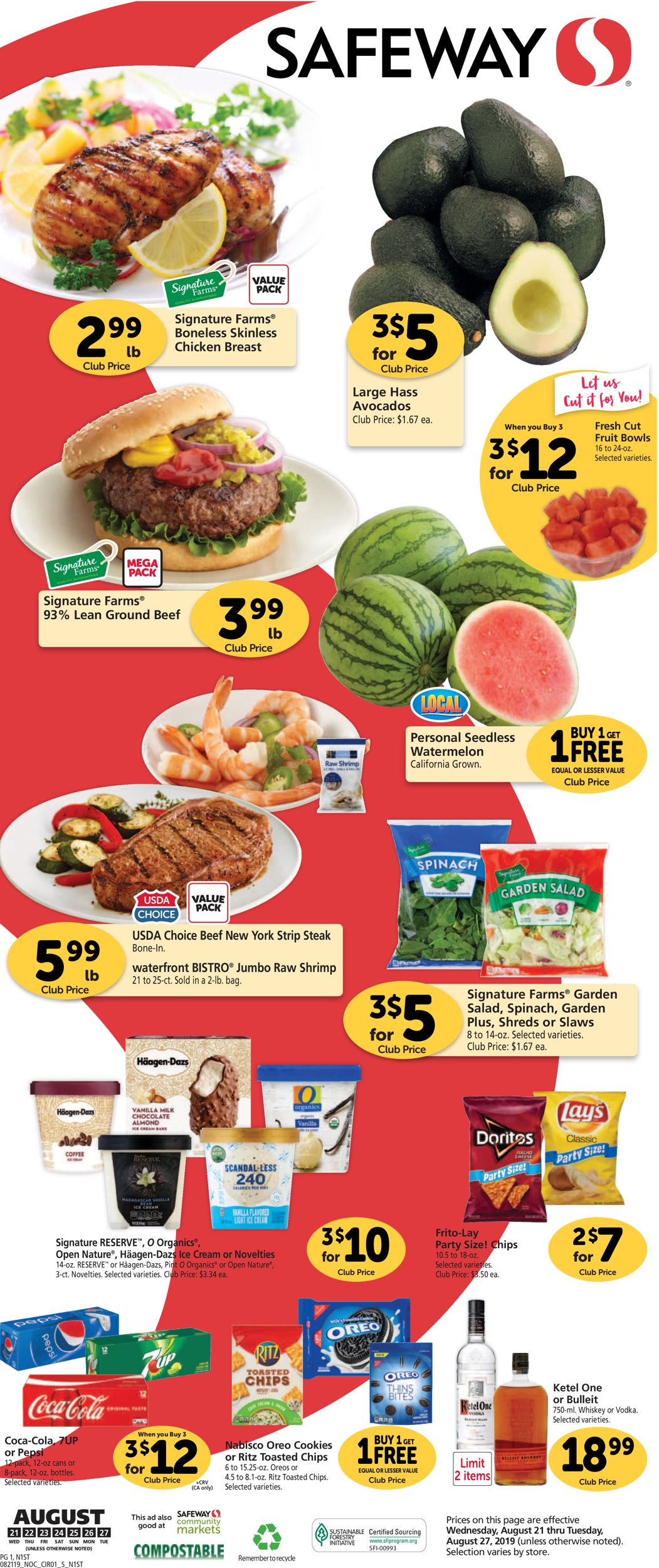 Catalogue Safeway from 08/21/2019