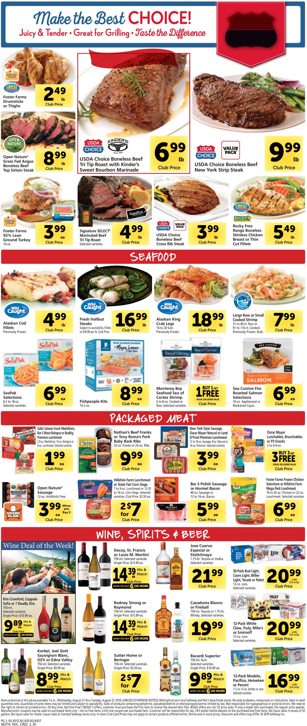 Catalogue Safeway from 08/21/2019