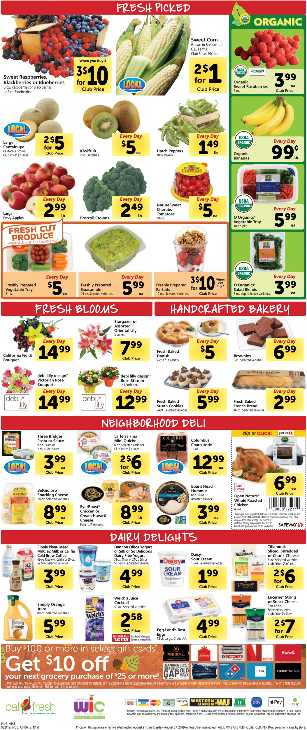 Safeway Current weekly ad 08/21 - 08/27/2019 [8] - frequent-ads.com