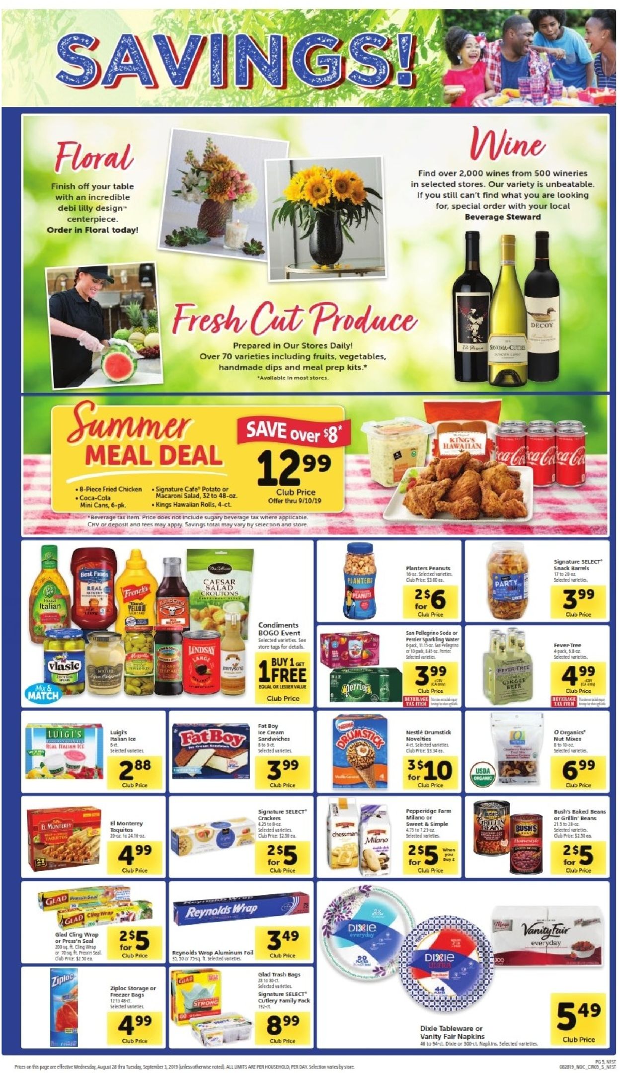 Catalogue Safeway from 08/28/2019