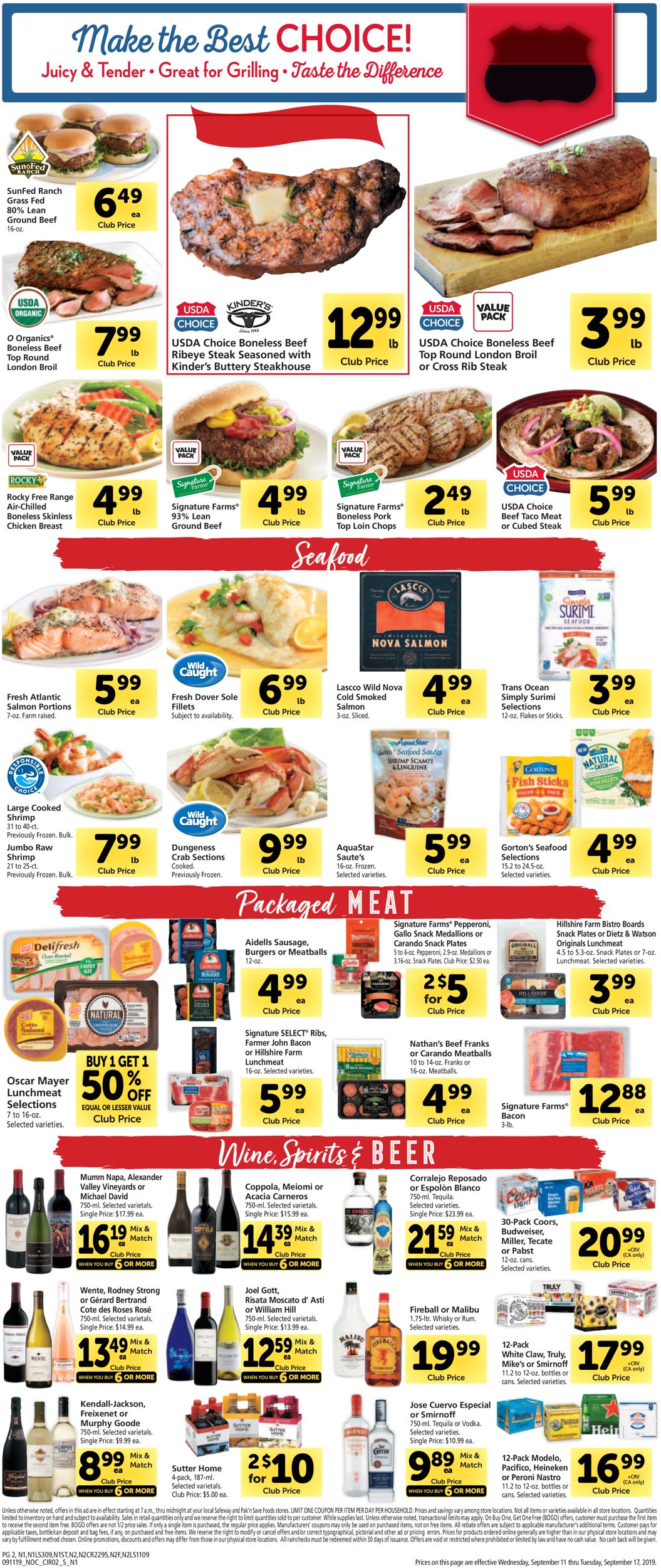 Catalogue Safeway from 09/11/2019
