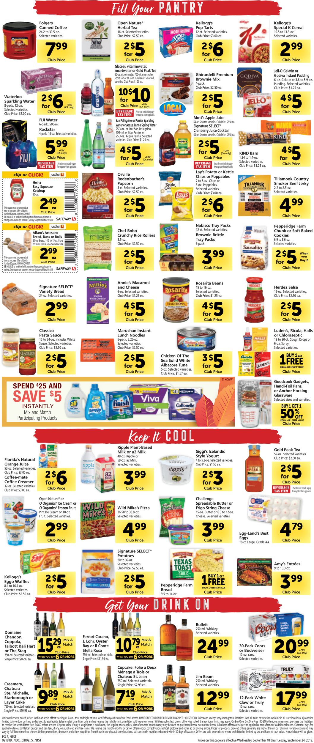 Catalogue Safeway from 09/18/2019