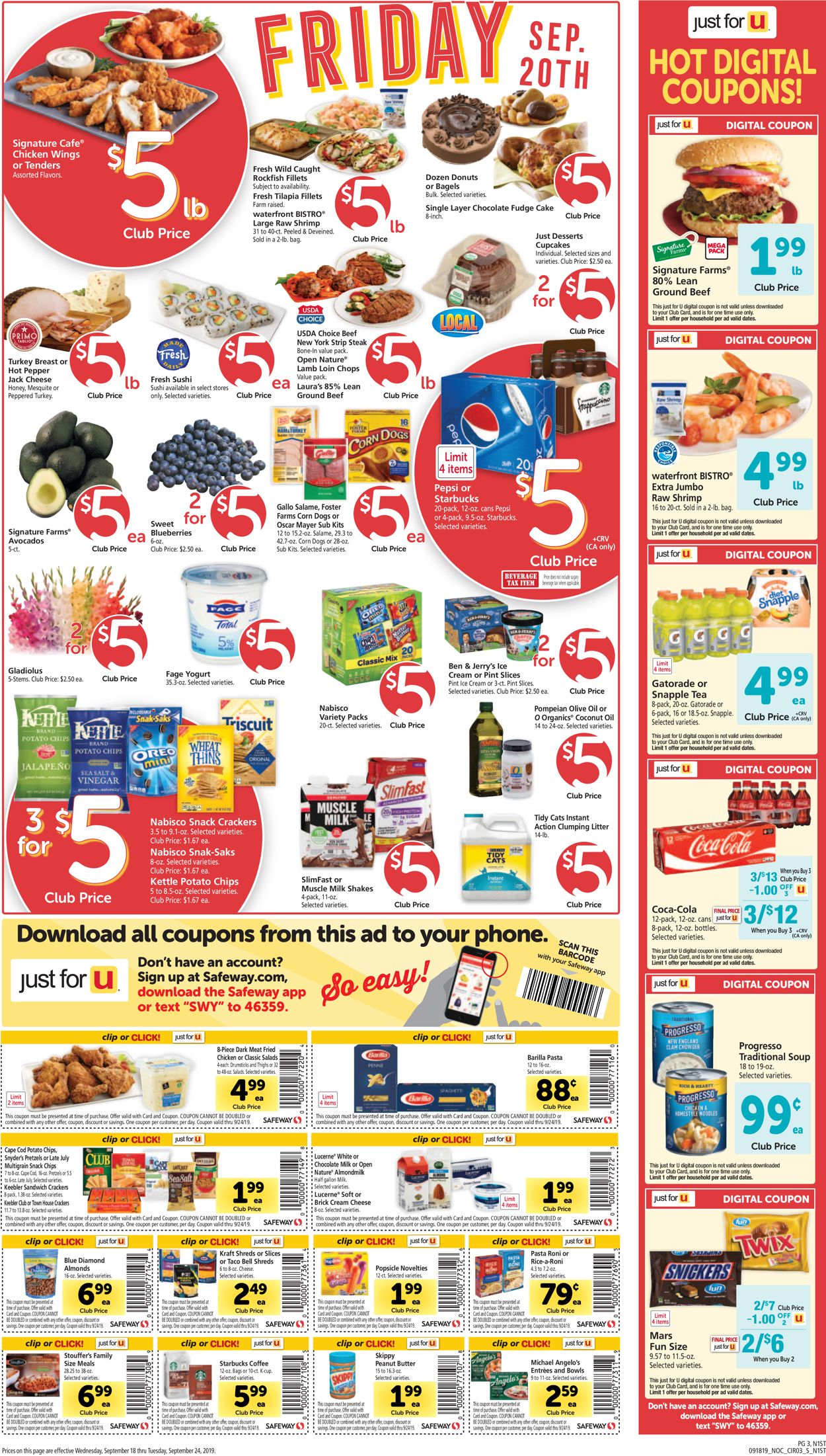 Catalogue Safeway from 09/18/2019
