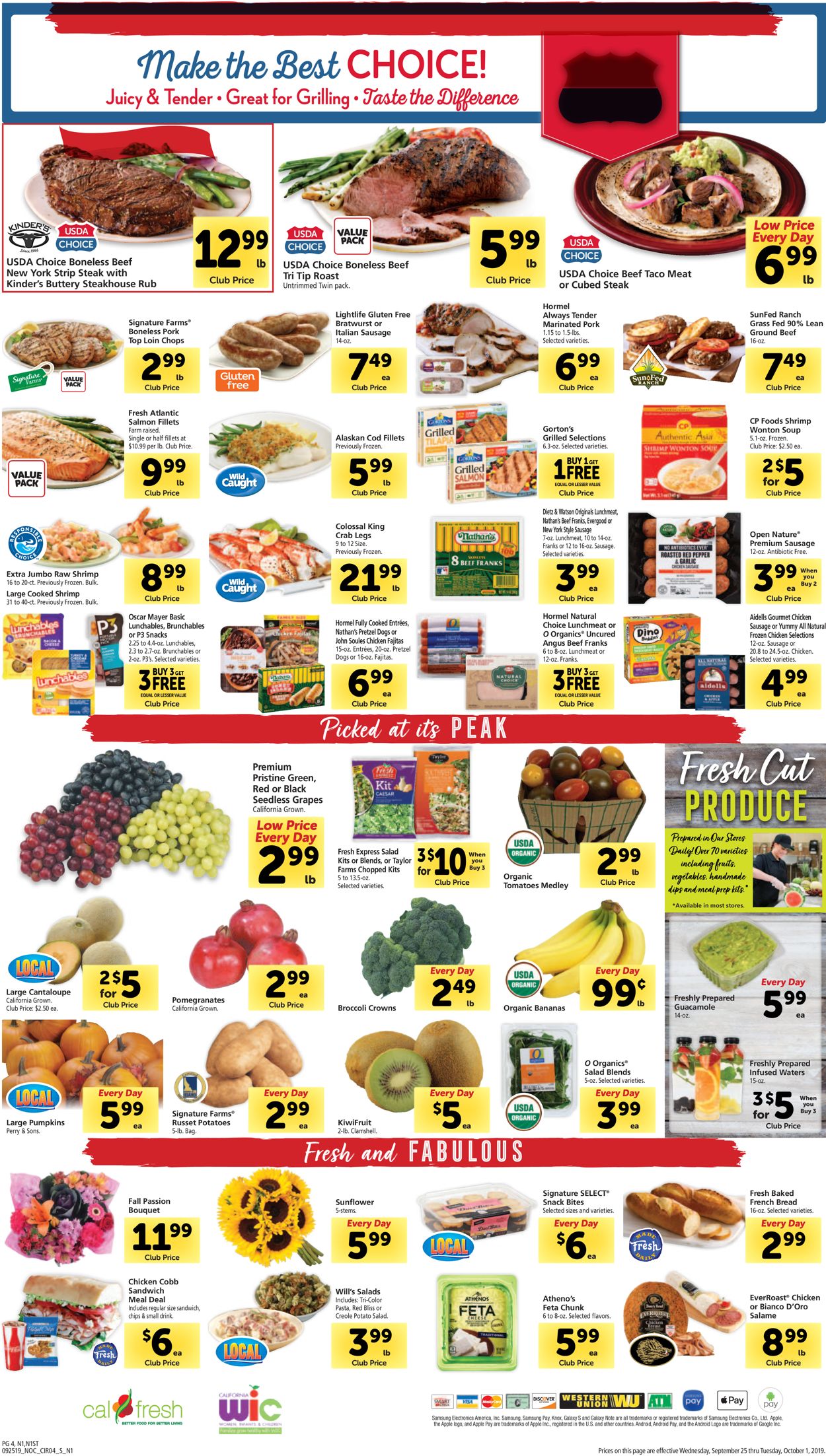 Catalogue Safeway from 09/25/2019