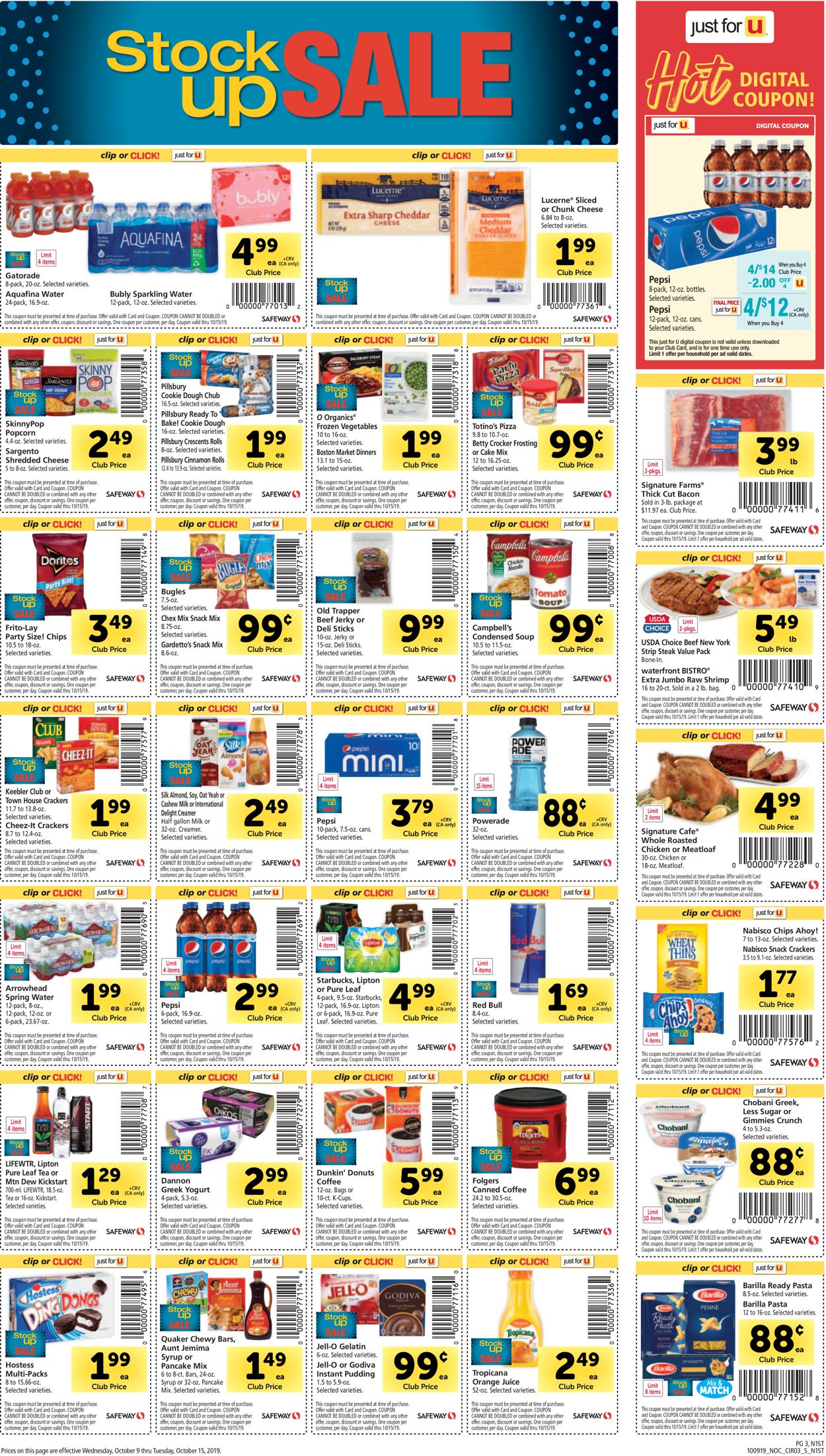 Catalogue Safeway from 10/09/2019