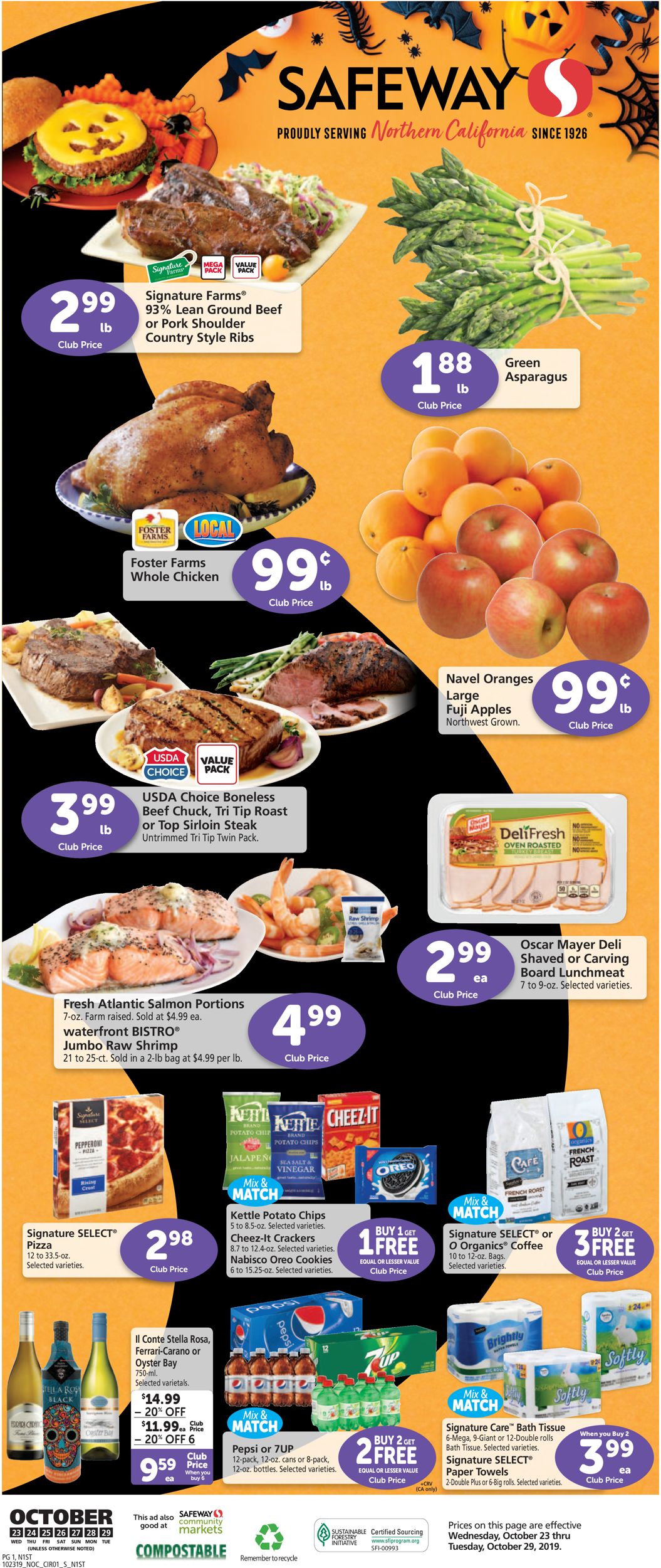 Catalogue Safeway from 10/23/2019