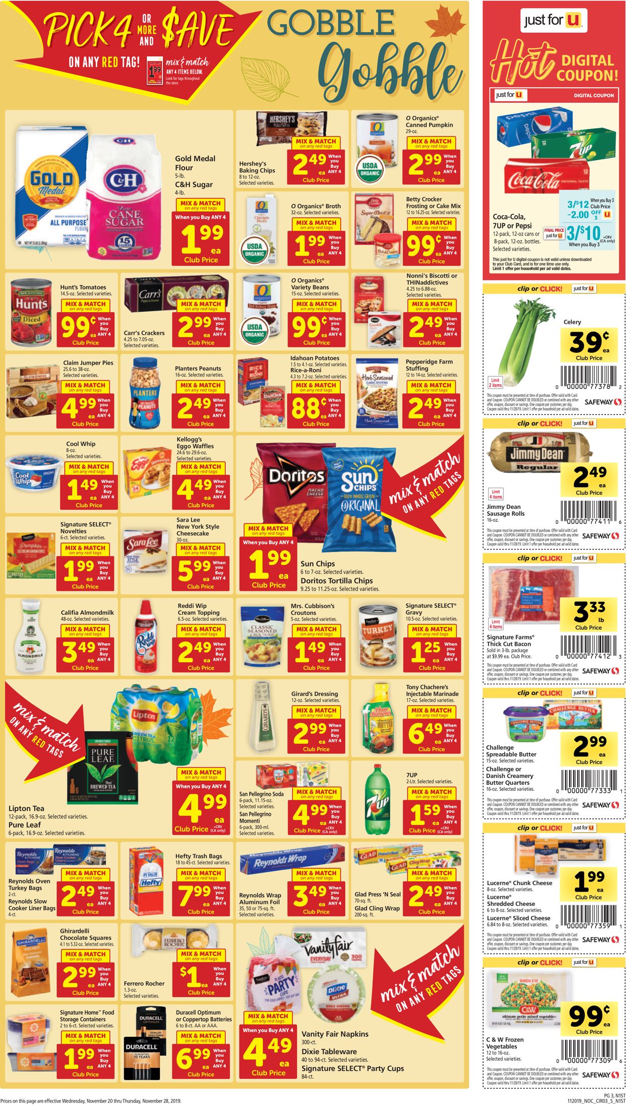 Catalogue Safeway from 11/20/2019