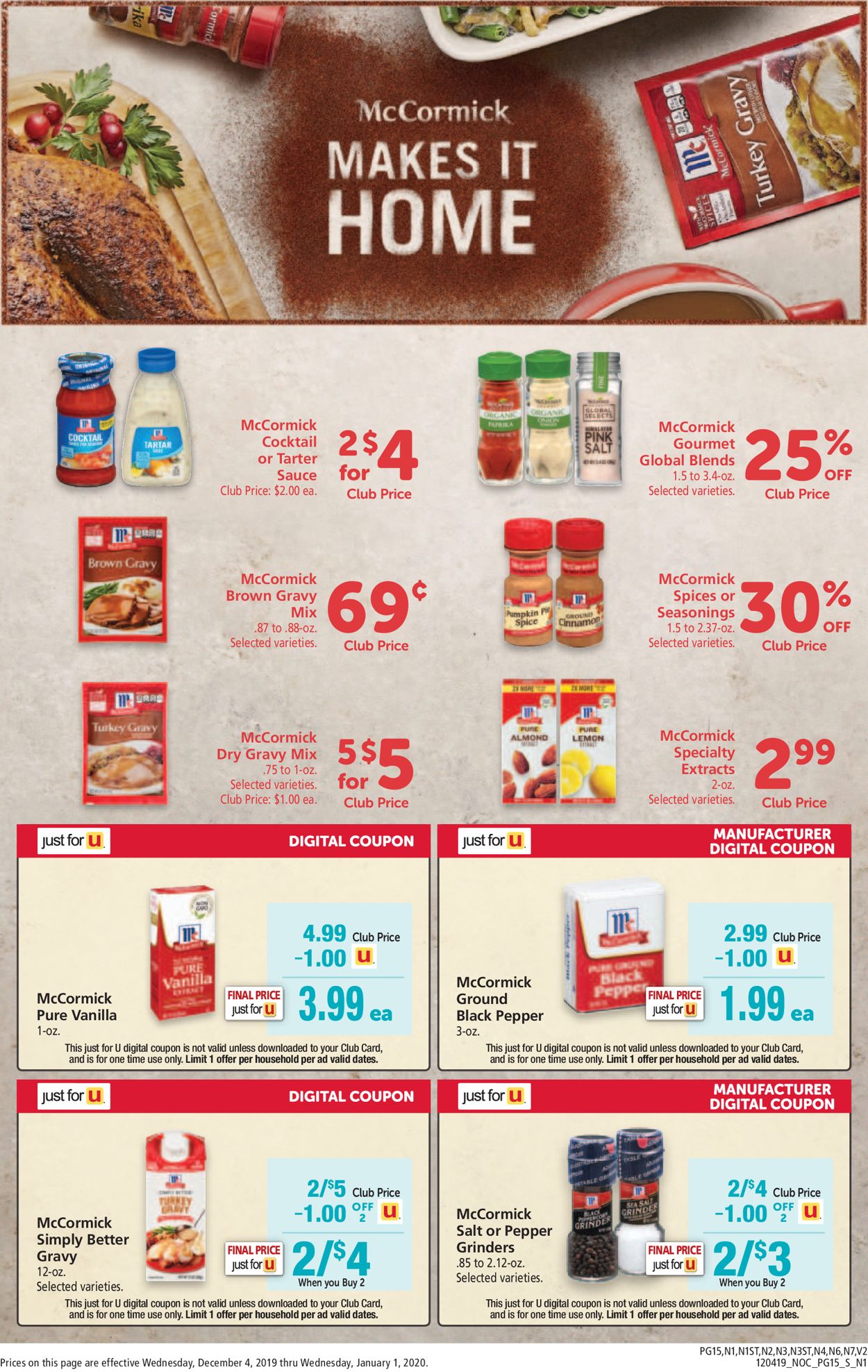 Catalogue Safeway - Holidays Ad 2019 from 12/04/2019