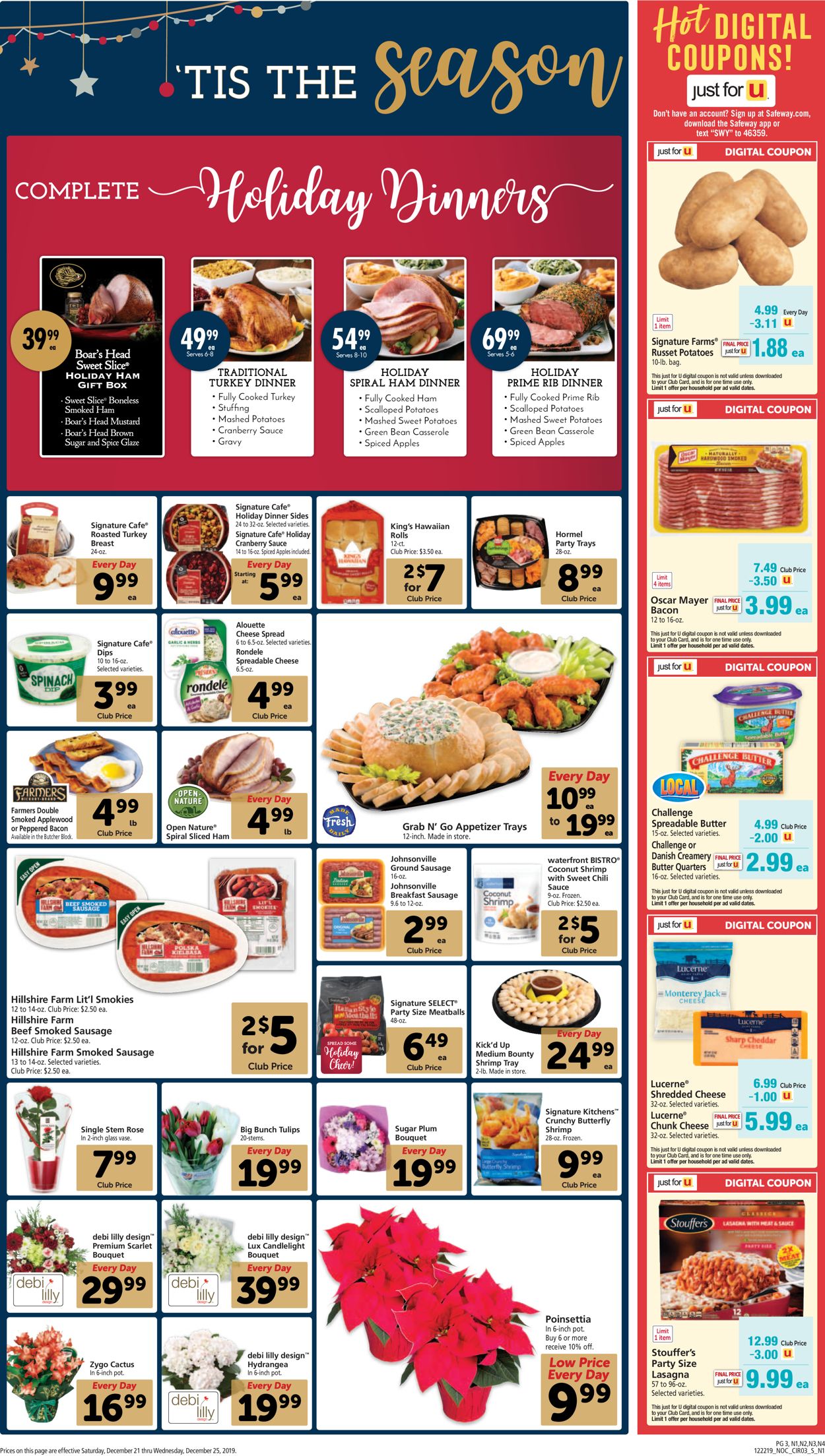 Catalogue Safeway - Holiday Ad 2019 from 12/21/2019