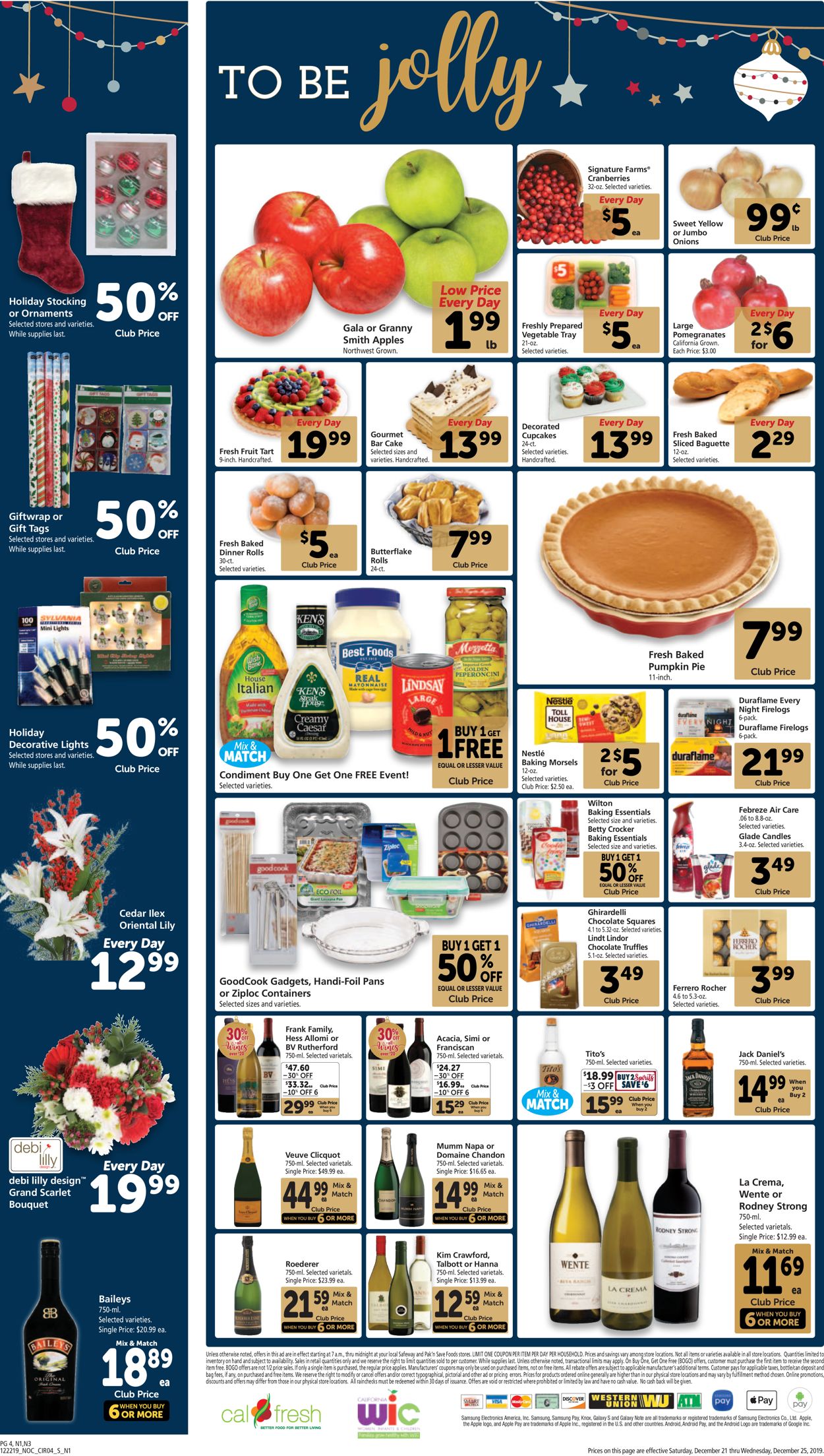 Safeway Holiday Ad 2019 Current weekly ad 12/21 12/25/2019 [4