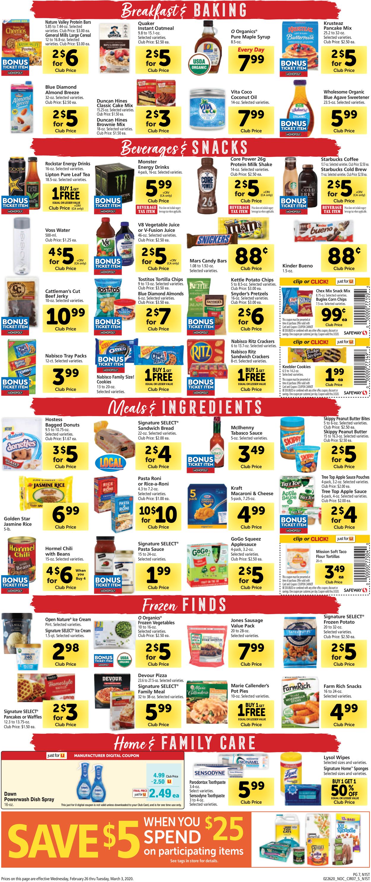 Catalogue Safeway from 02/26/2020