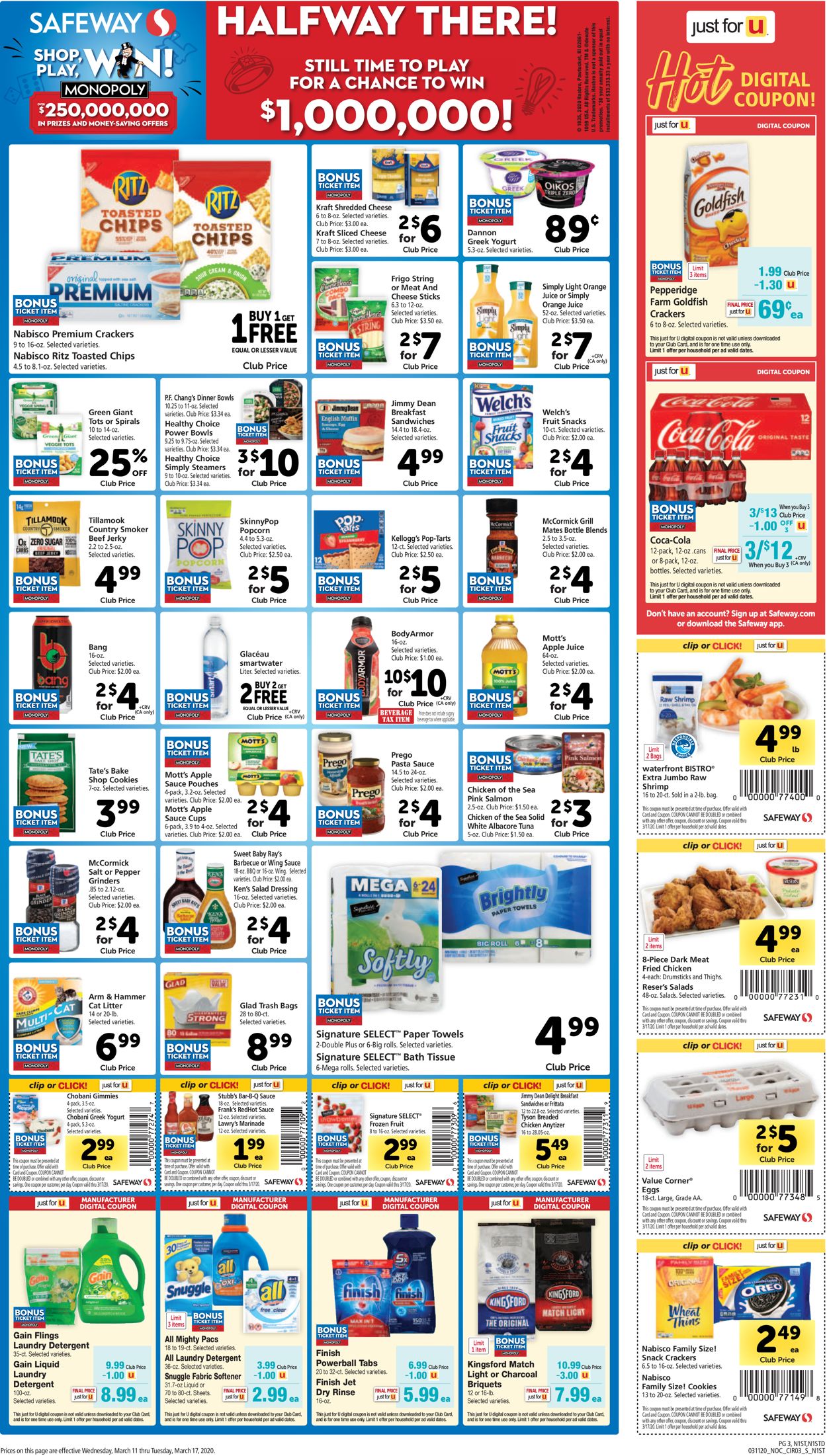 Catalogue Safeway from 03/11/2020