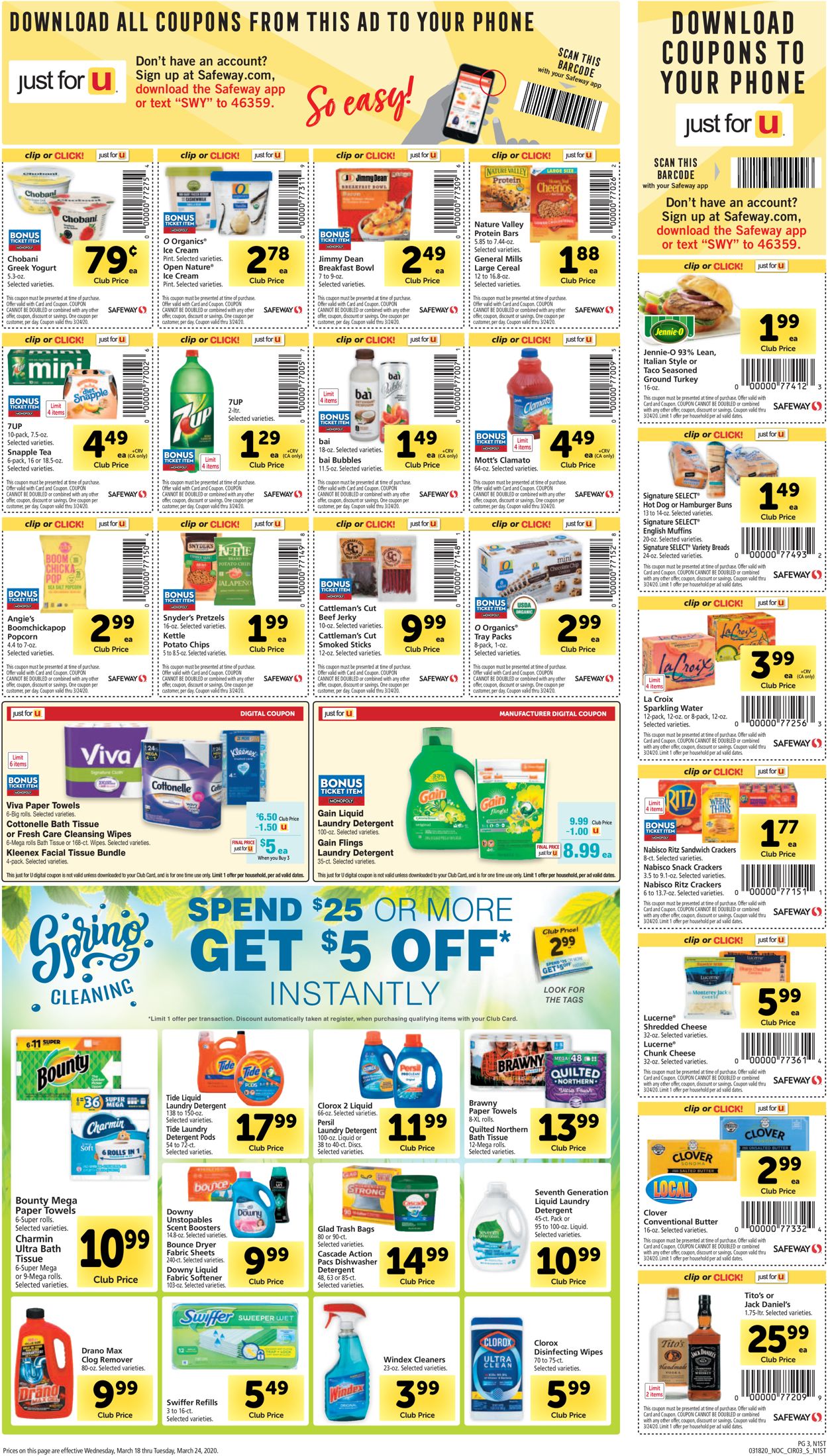 Catalogue Safeway from 03/18/2020