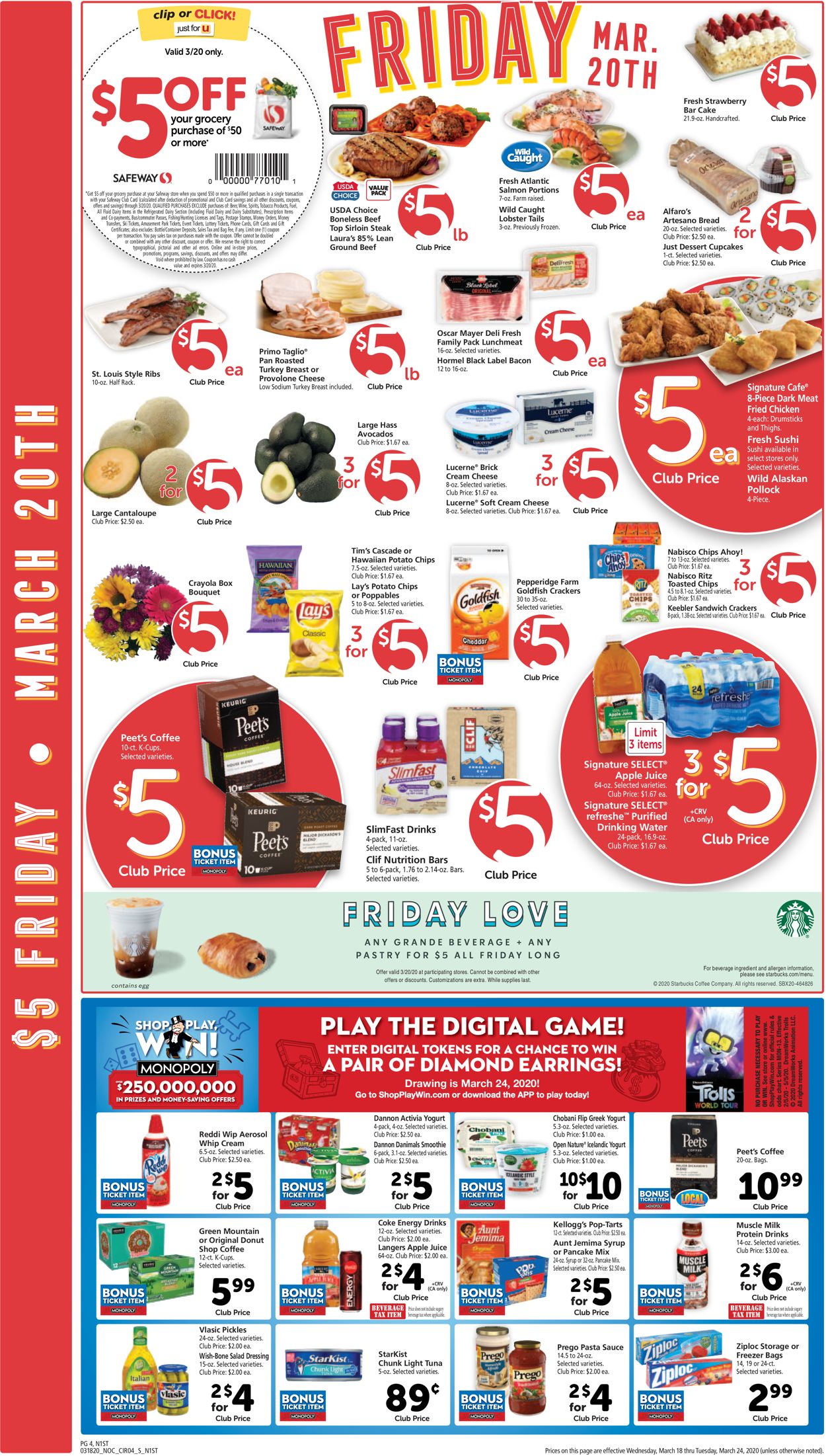 Catalogue Safeway from 03/18/2020
