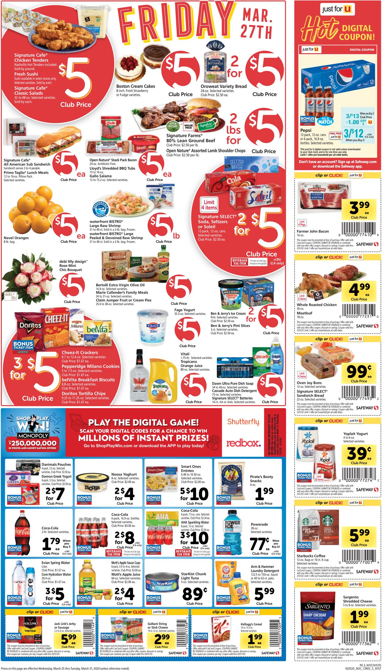 Catalogue Safeway from 03/25/2020