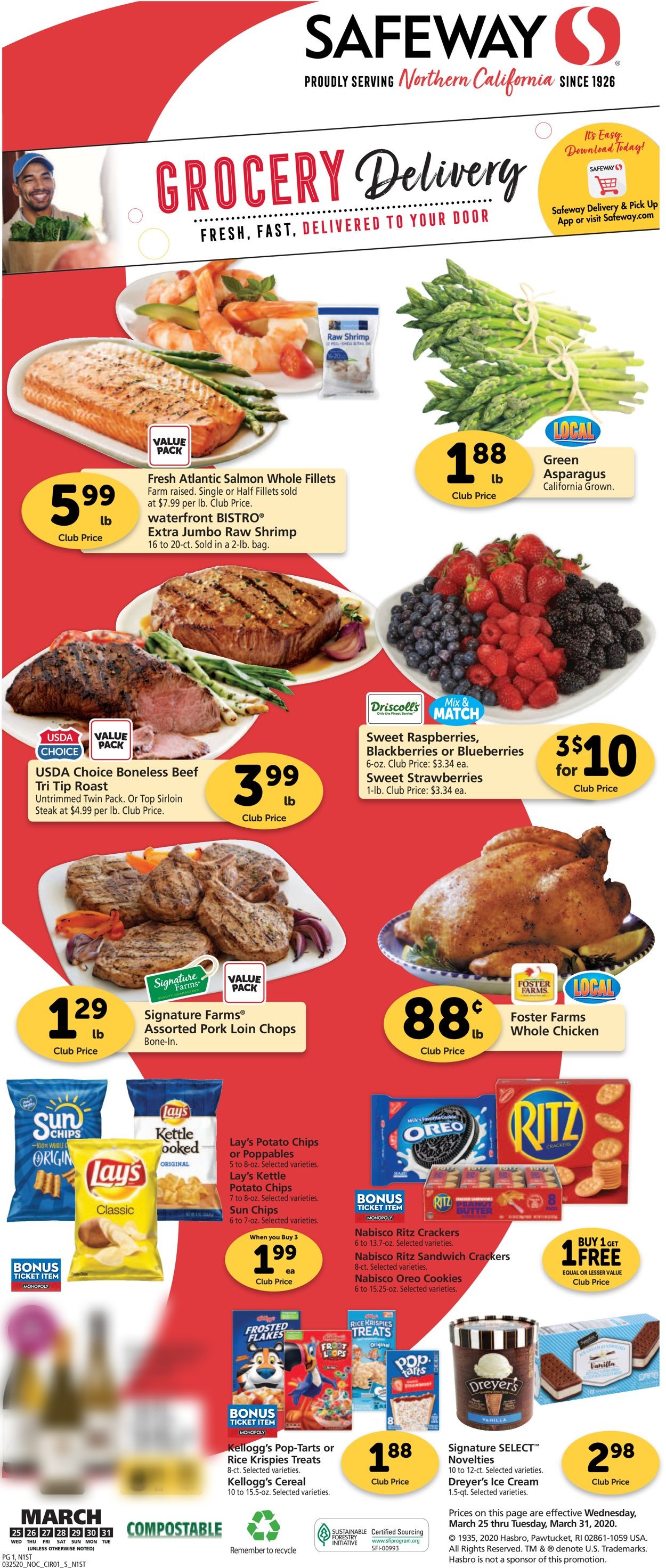 Catalogue Safeway from 03/25/2020