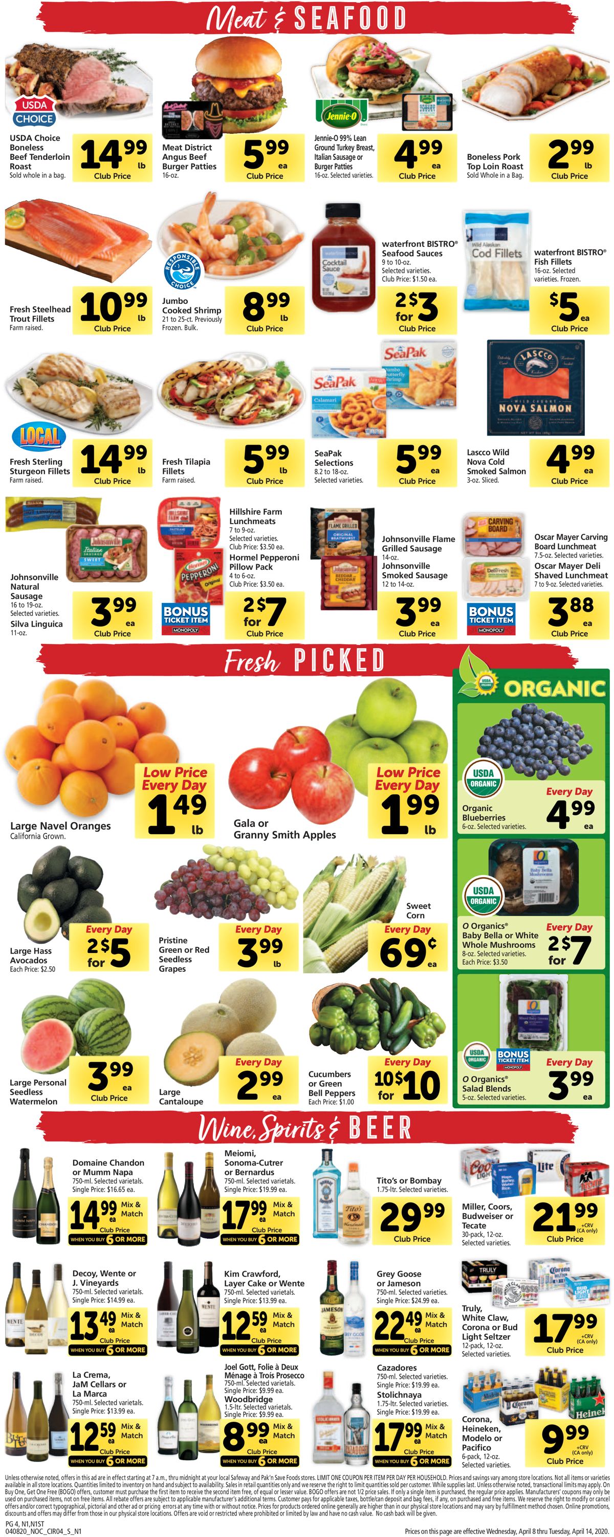 Catalogue Safeway from 04/08/2020