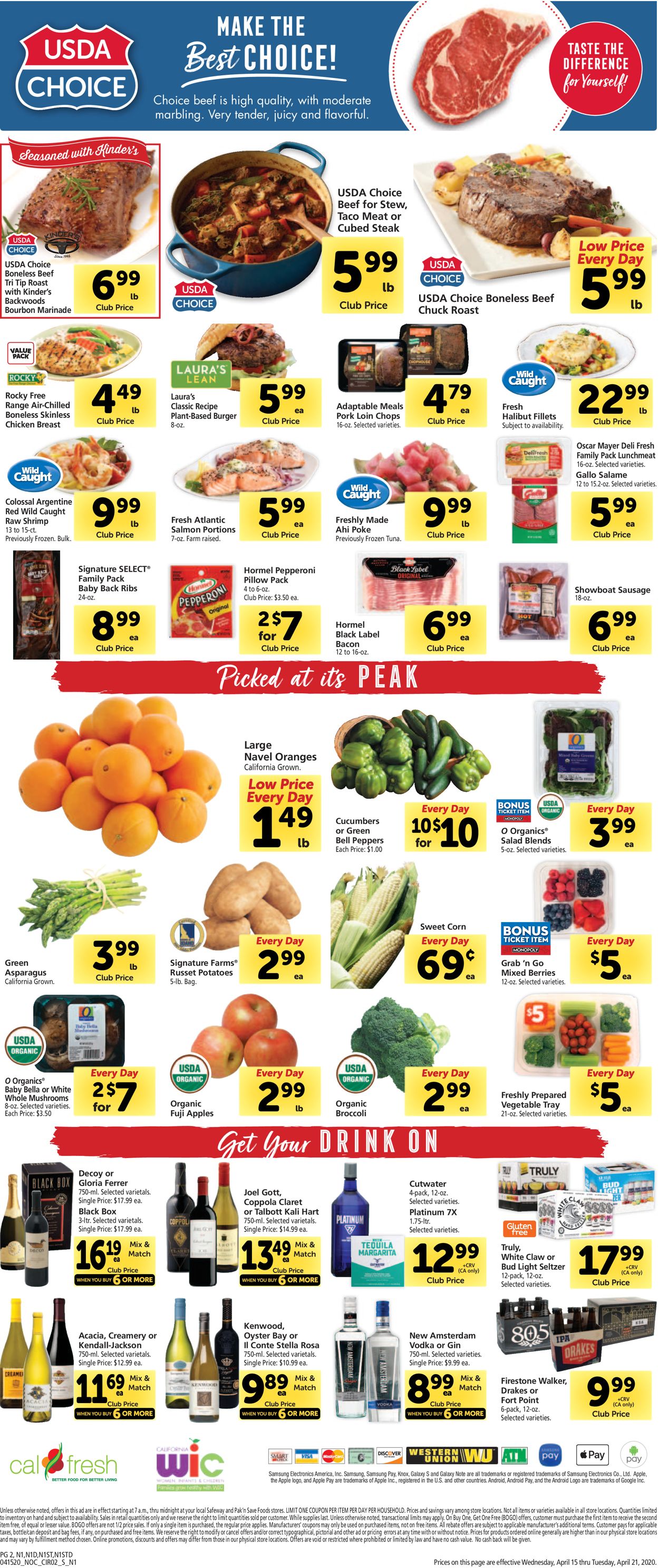 Catalogue Safeway from 04/15/2020