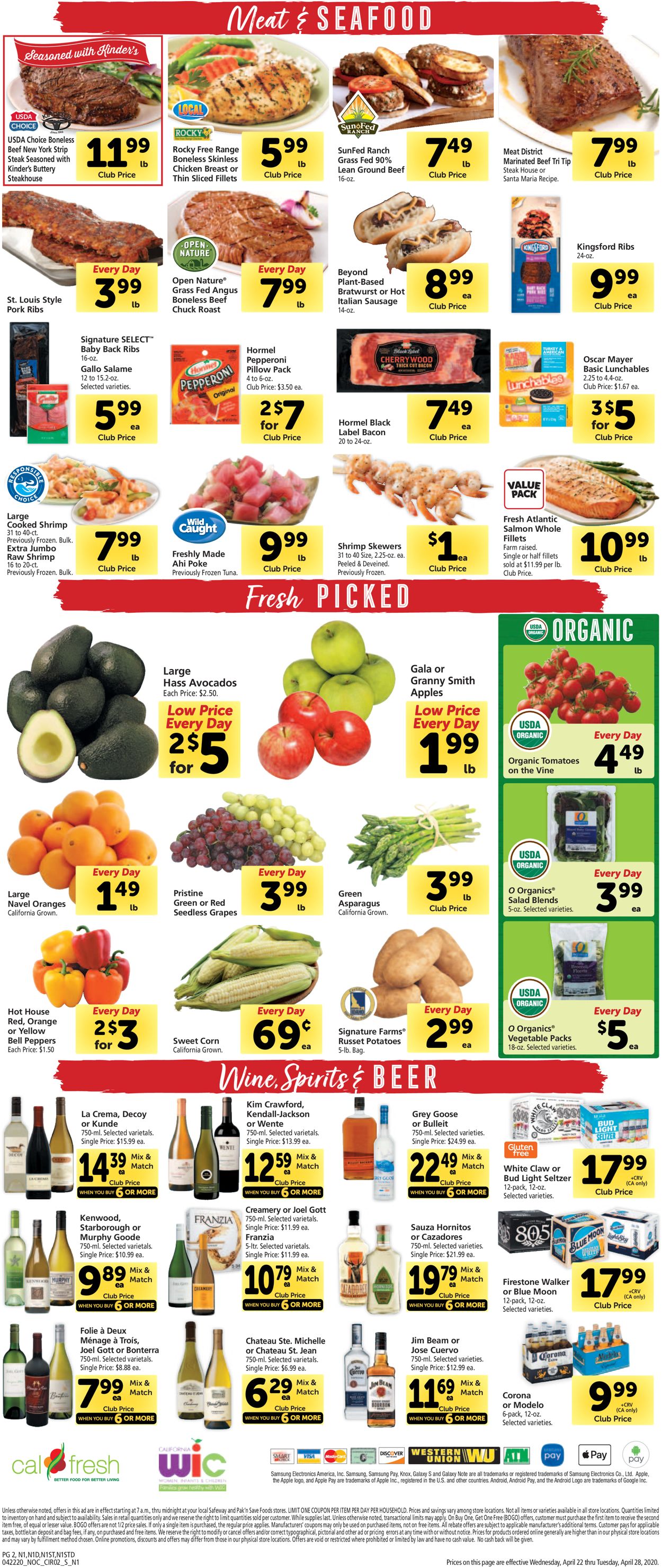 Catalogue Safeway from 04/22/2020