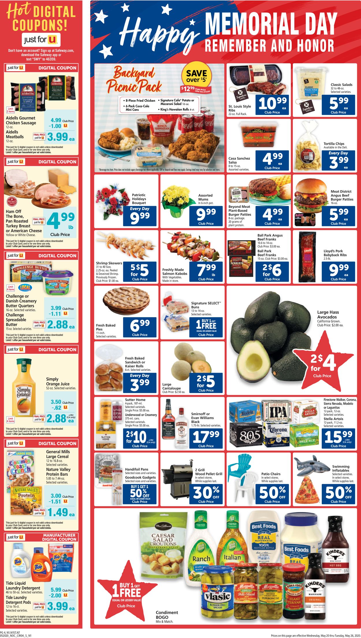 Catalogue Safeway from 05/20/2020