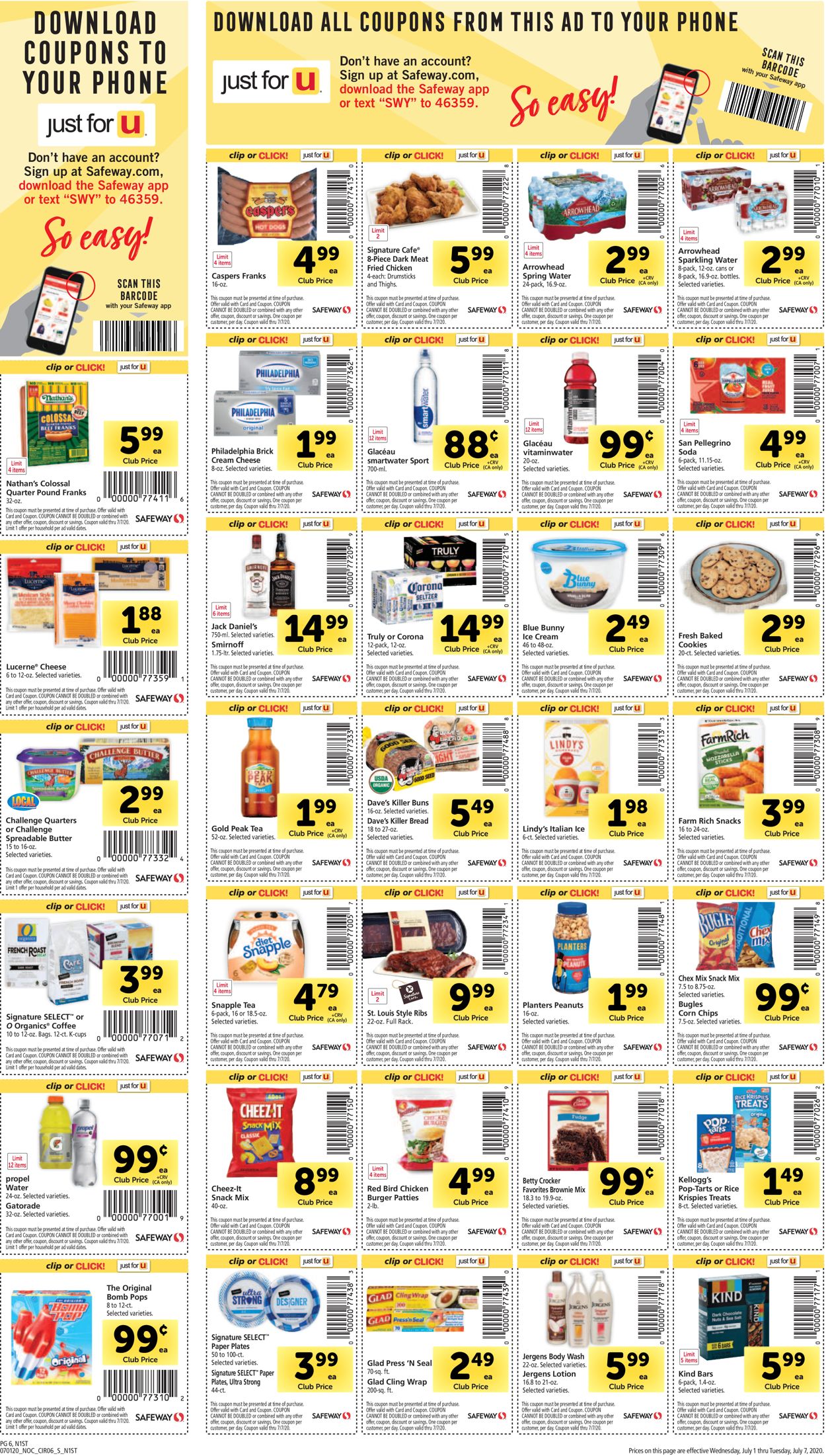 Catalogue Safeway from 07/01/2020