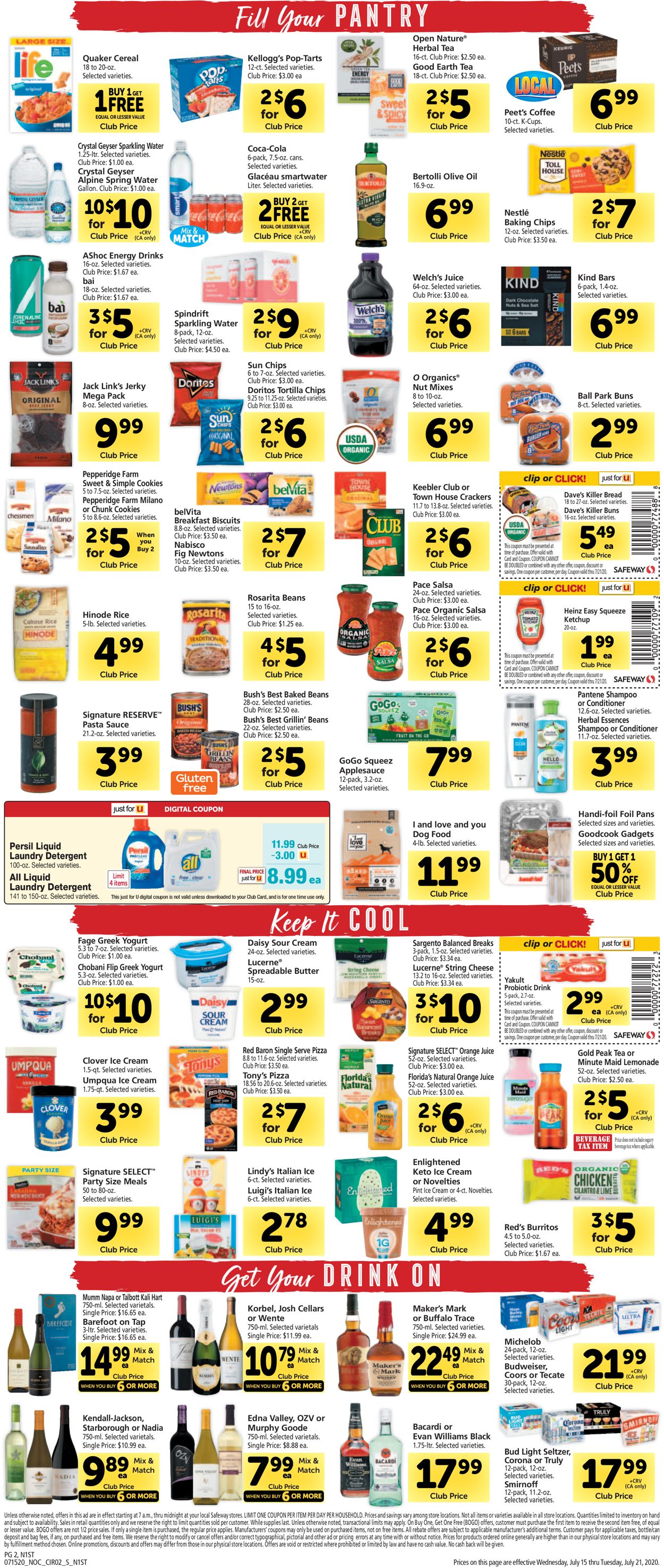 Catalogue Safeway from 07/15/2020