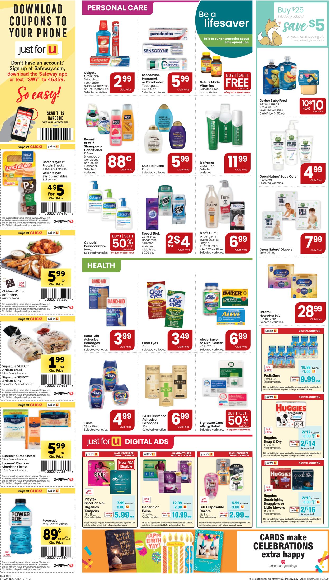 Catalogue Safeway from 07/15/2020