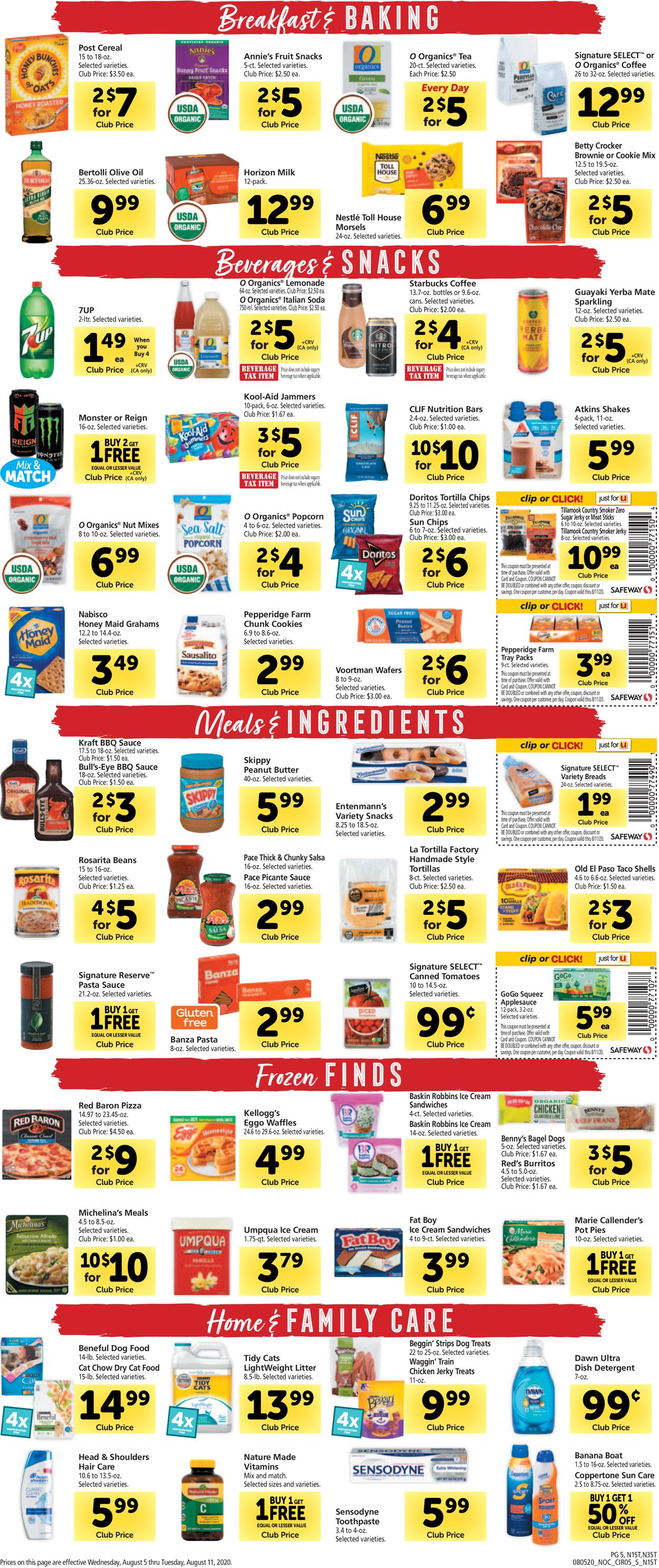 Catalogue Safeway from 08/05/2020