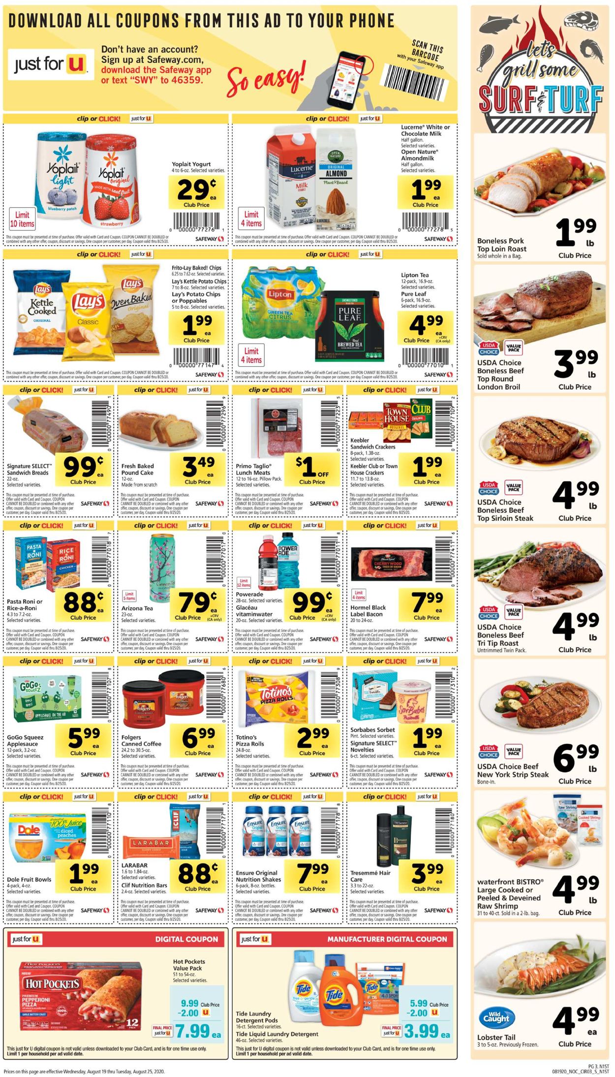 Safeway Current weekly ad 08/19 - 08/25/2020 [3] - frequent-ads.com