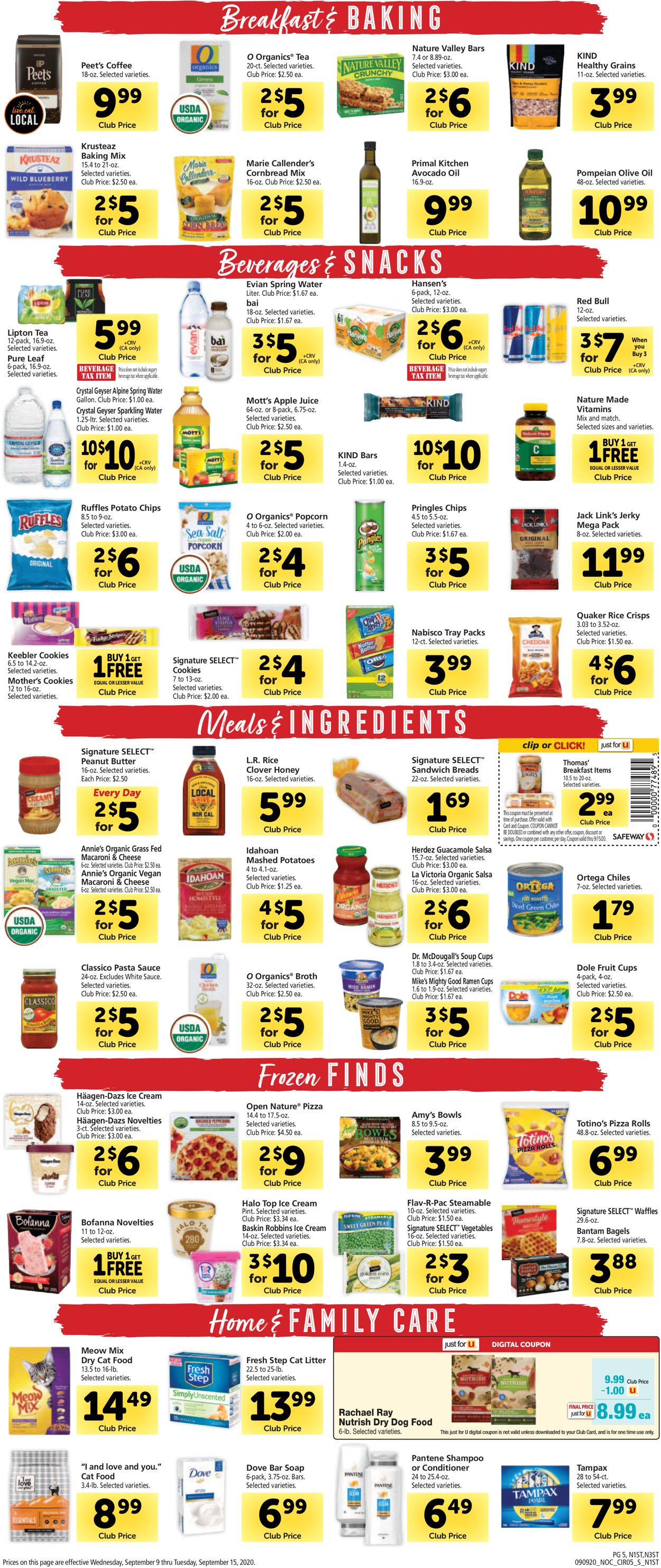 Catalogue Safeway from 09/09/2020