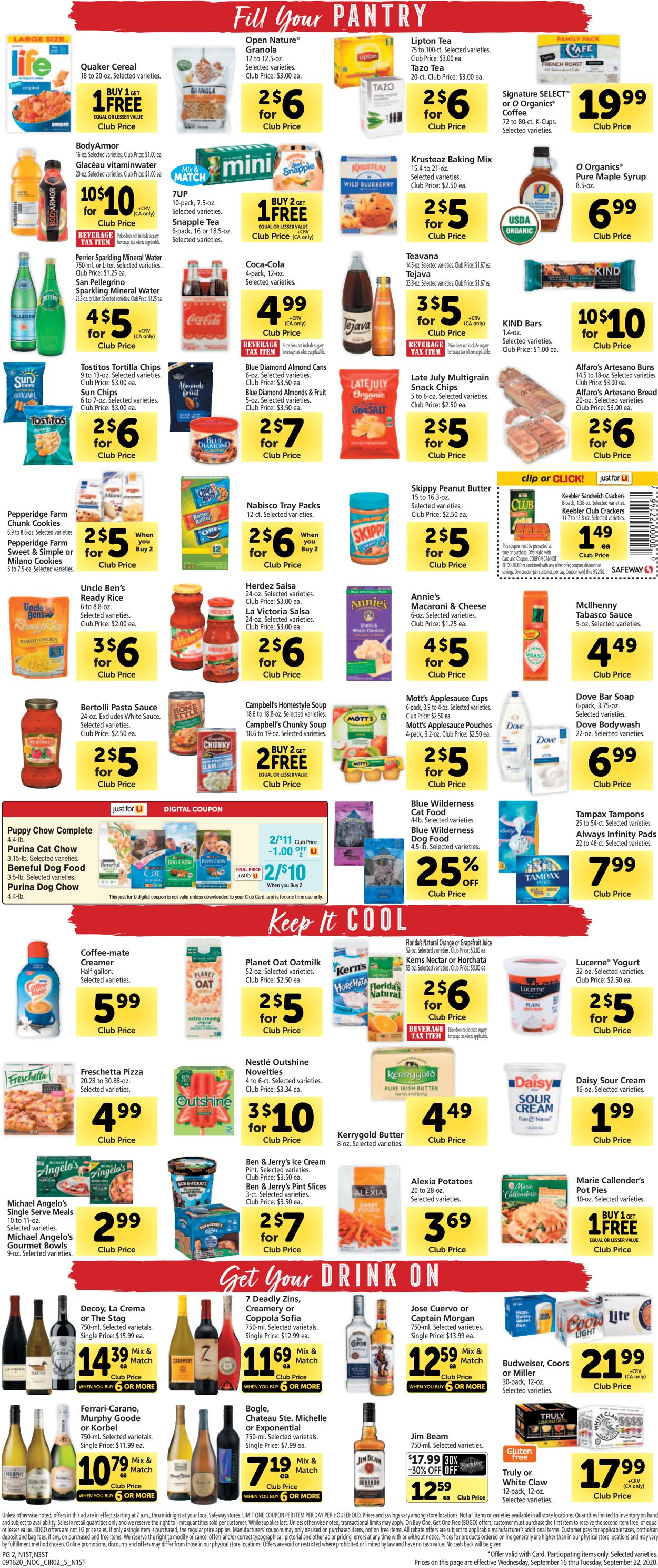 Catalogue Safeway from 09/16/2020