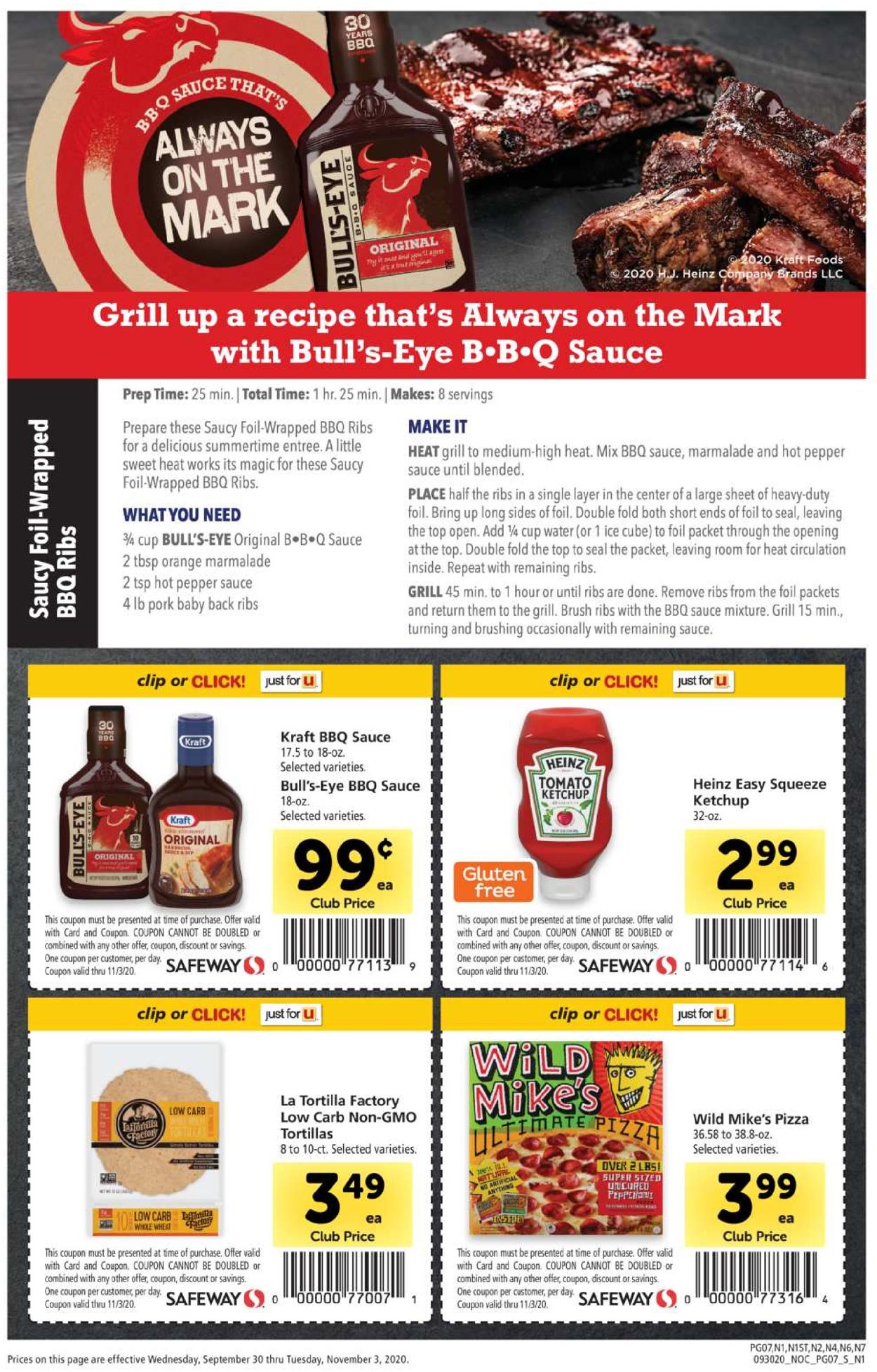 Catalogue Safeway from 09/30/2020