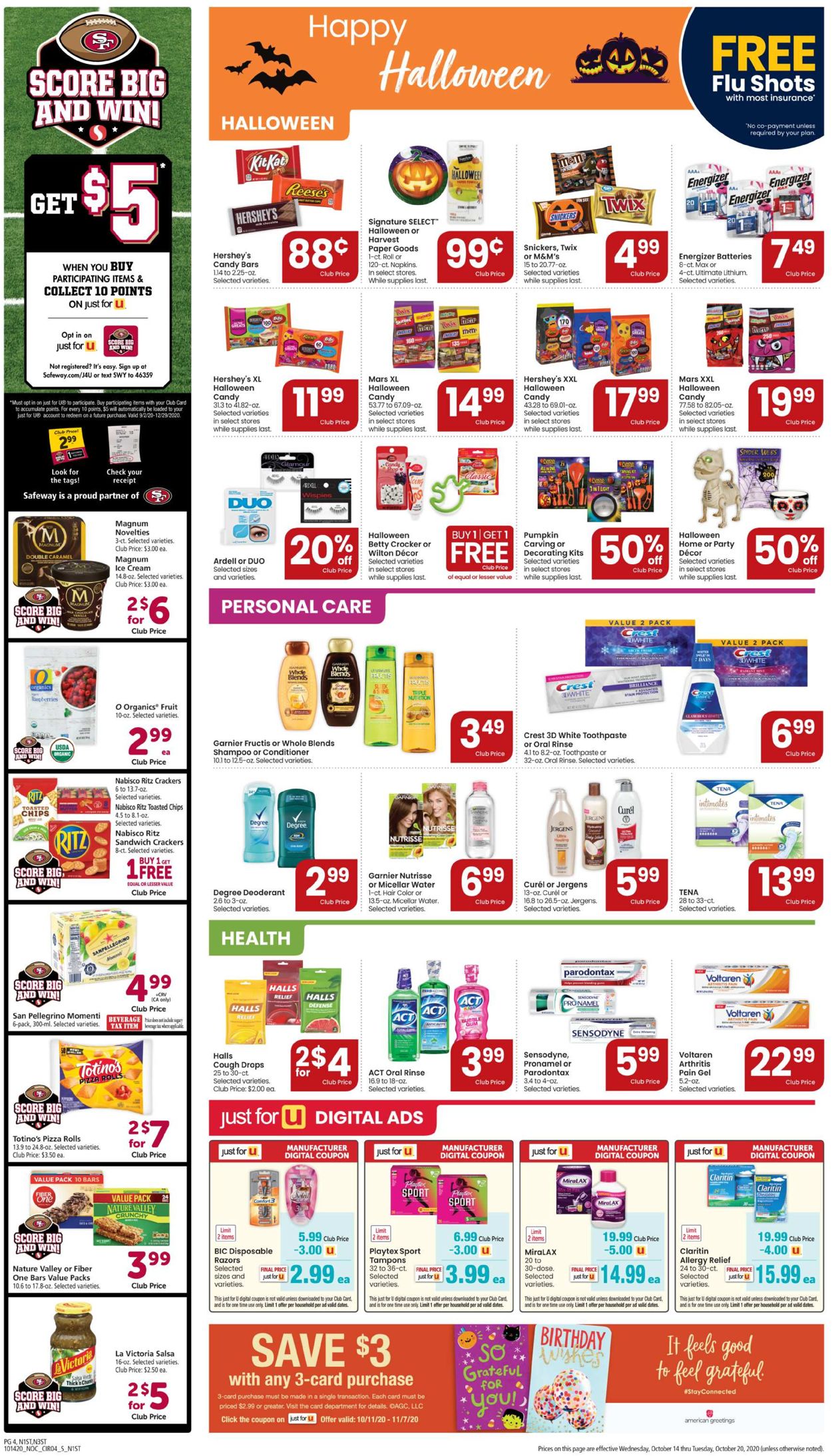 Catalogue Safeway from 10/14/2020