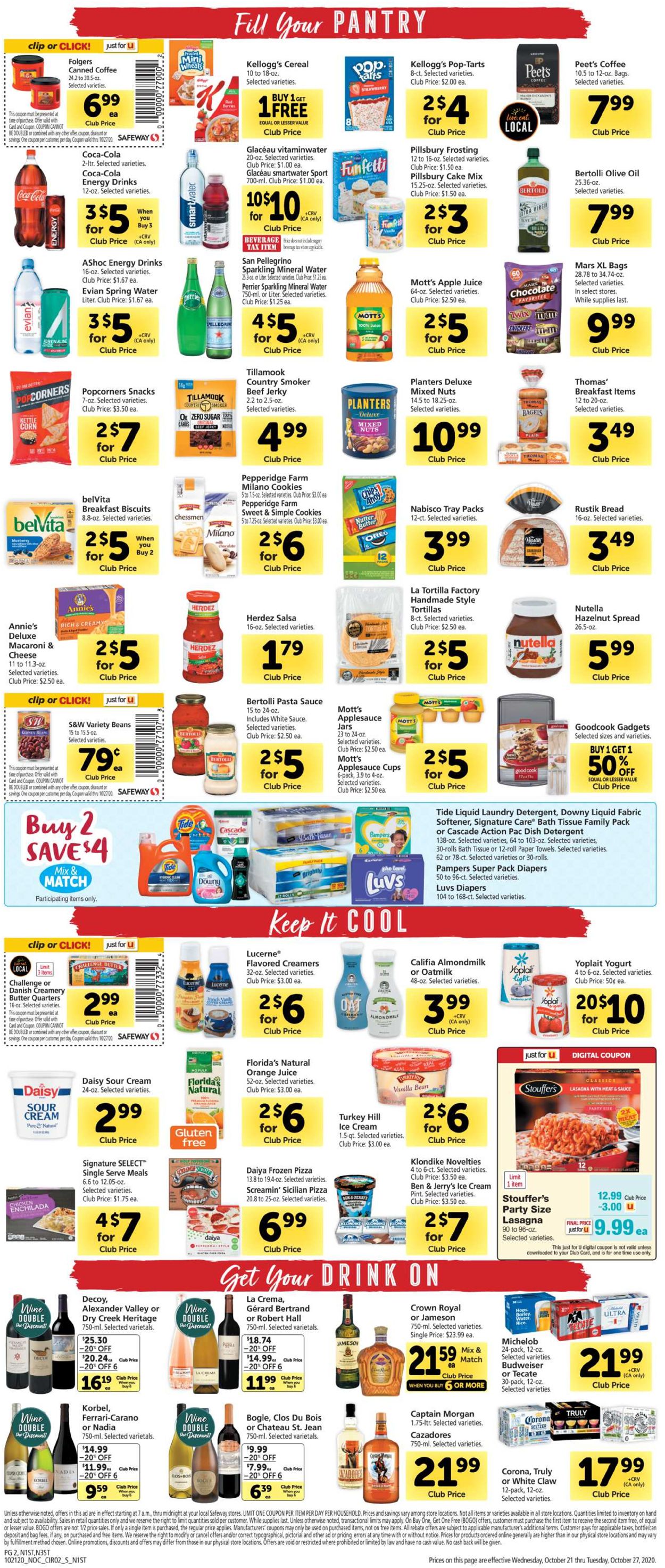 Catalogue Safeway from 10/21/2020