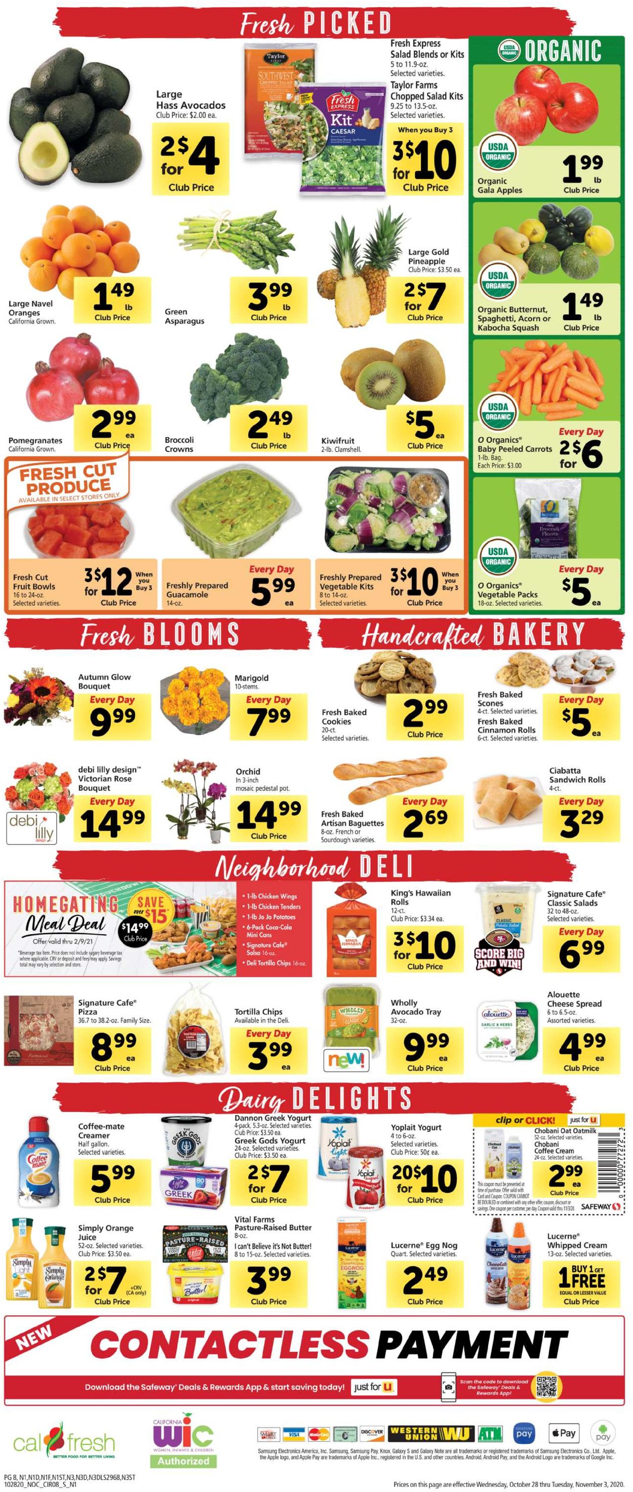 Catalogue Safeway from 10/28/2020