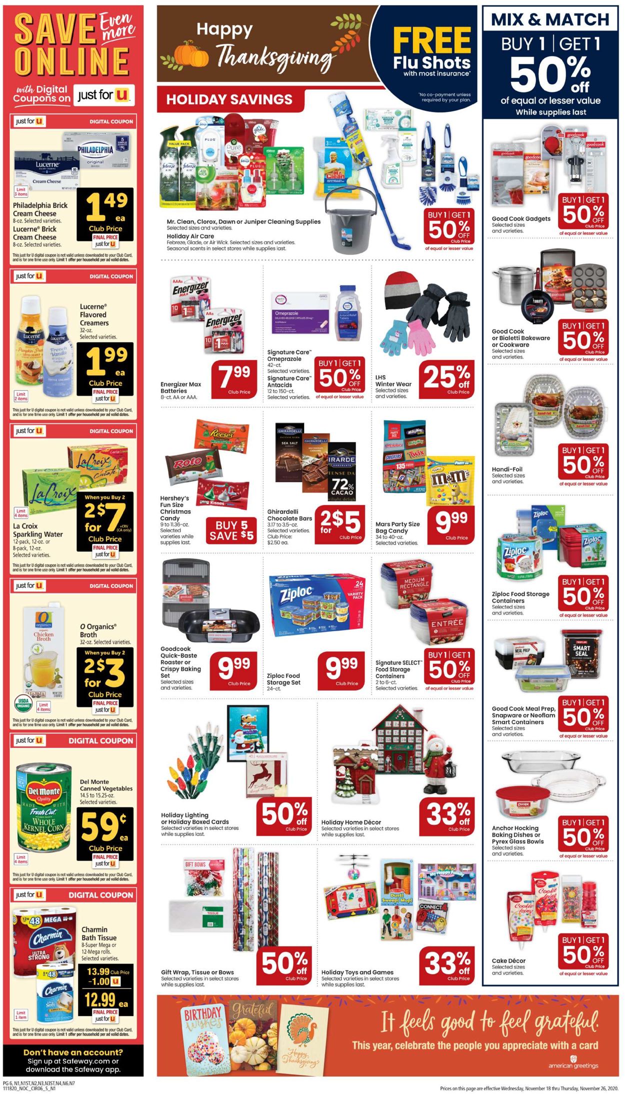 Catalogue Safeway from 11/18/2020