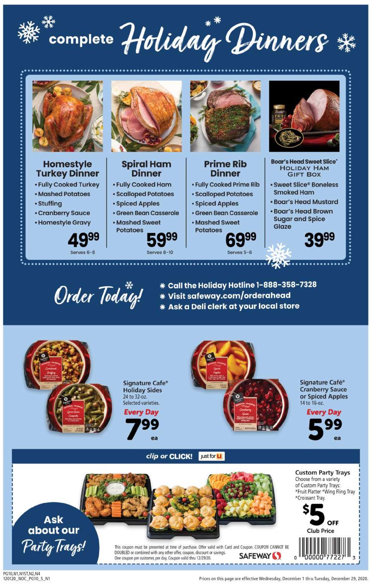Catalogue Safeway Christmas 2020 from 12/01/2020
