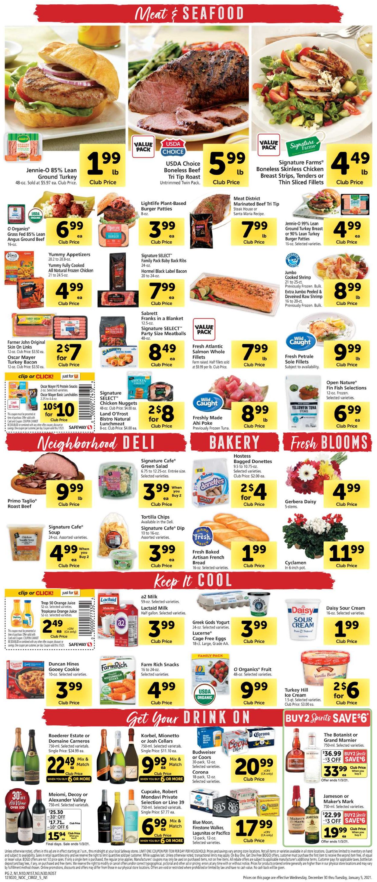 Catalogue Safeway from 12/30/2020