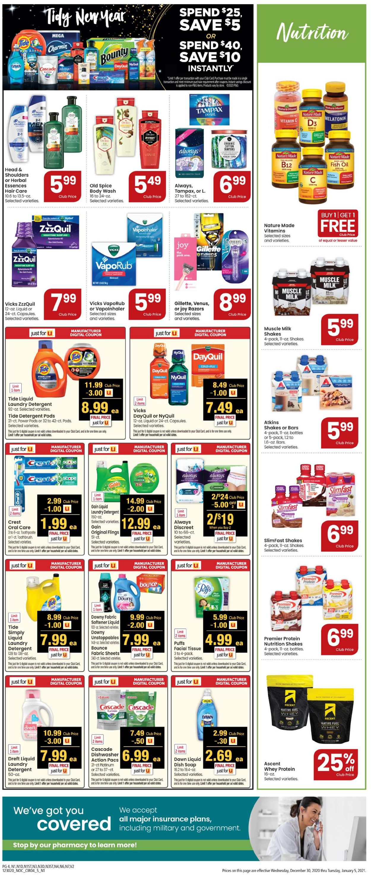 Catalogue Safeway from 12/30/2020